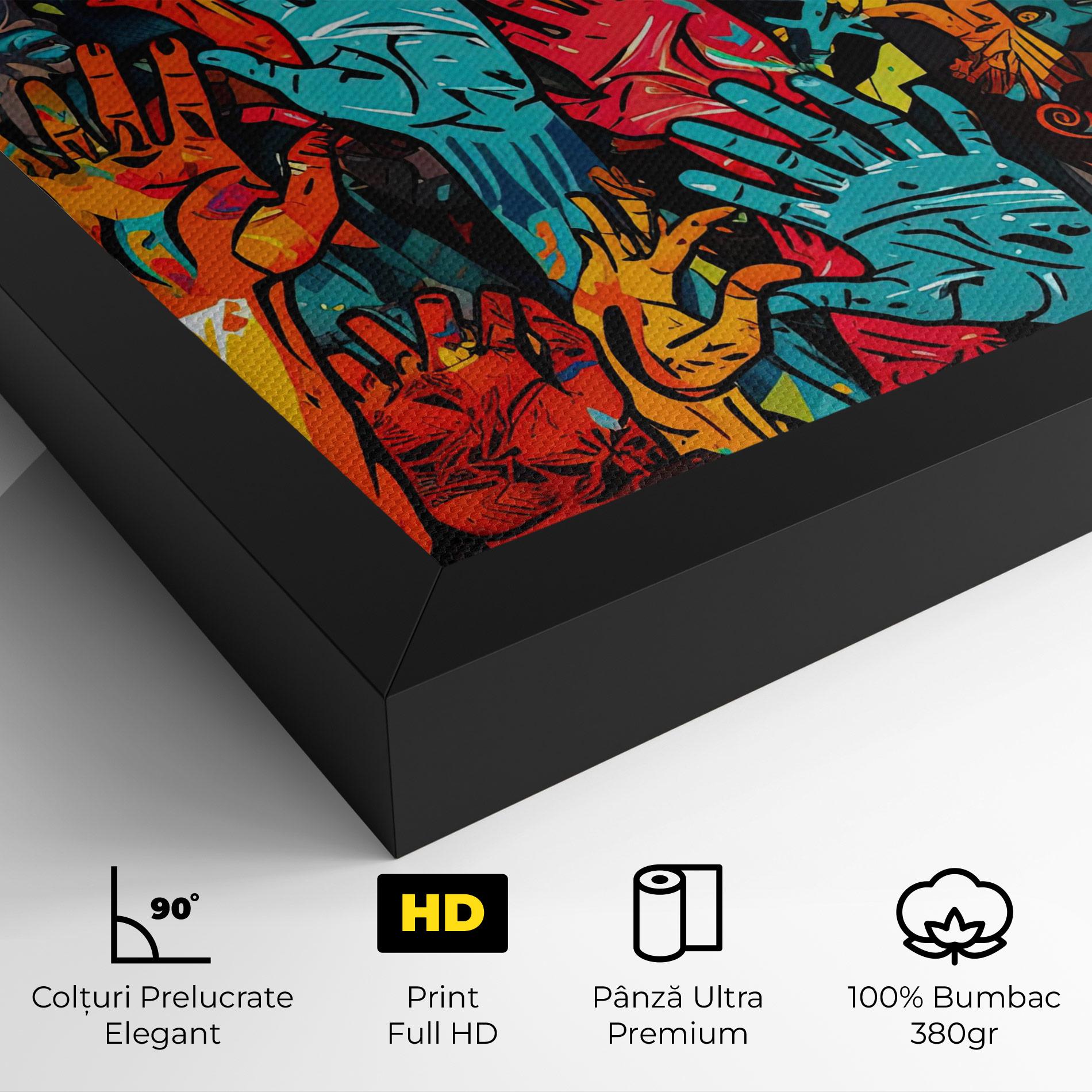Tablou Canvas Colorful Hands mockup 4