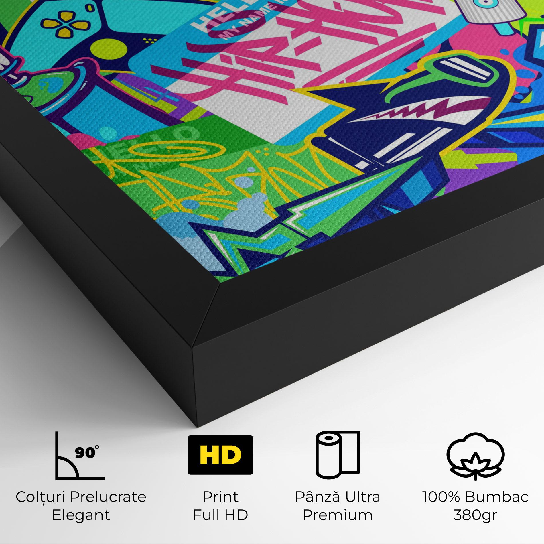 Tablou Canvas Colorful Hip Hop mockup 4