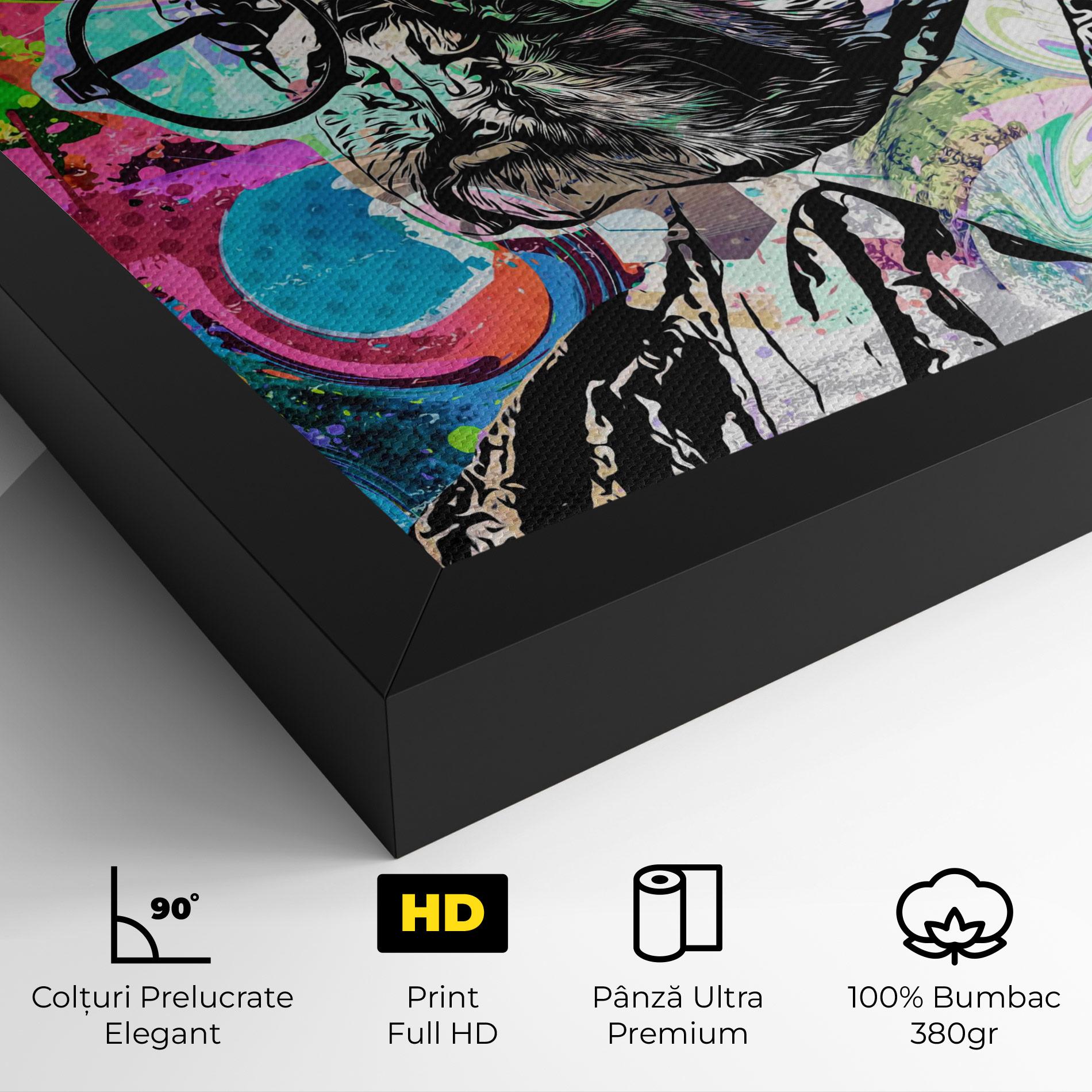 Tablou Canvas Graffity Bulldog mockup 4