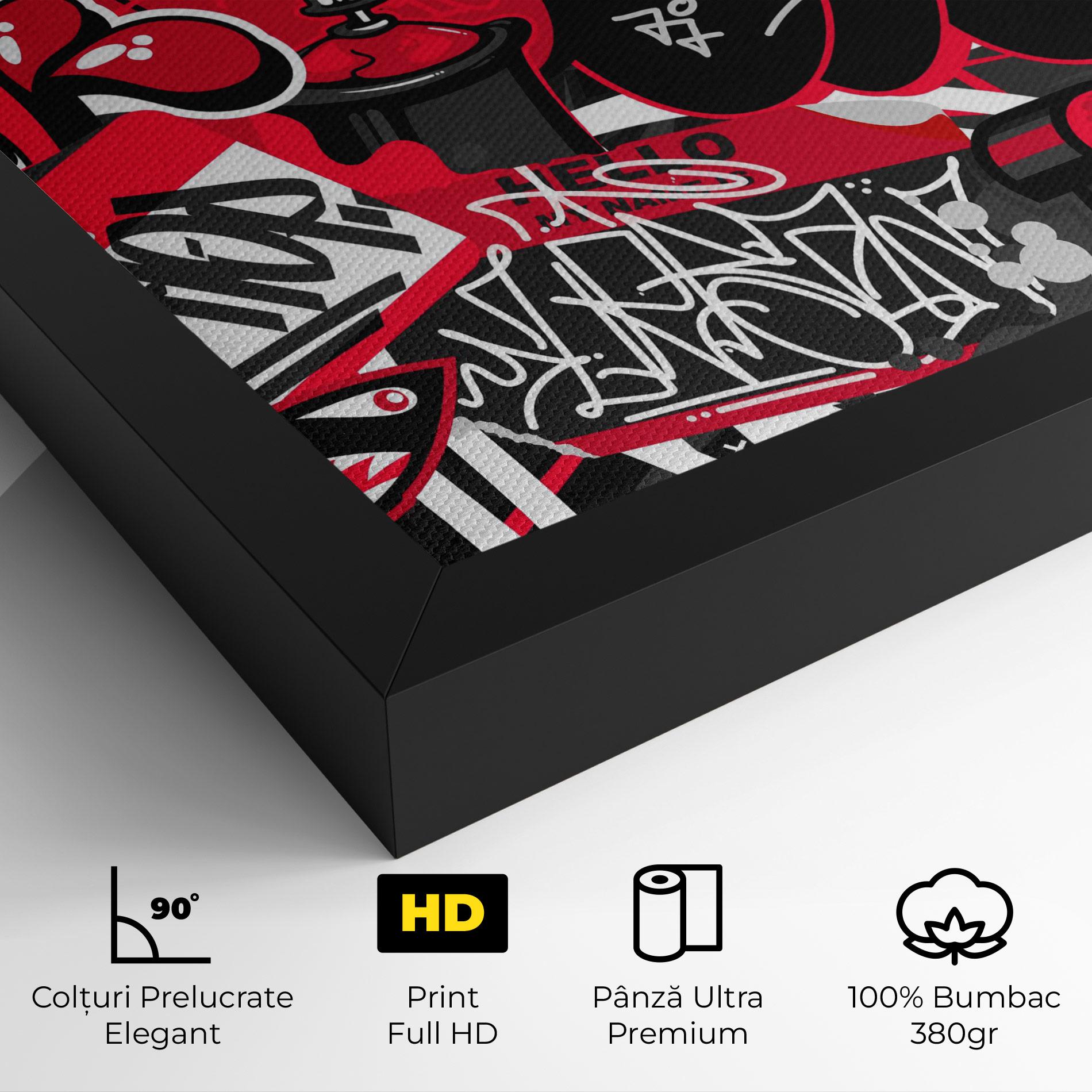 Tablou Canvas Hip Hop Graffiti mockup 4