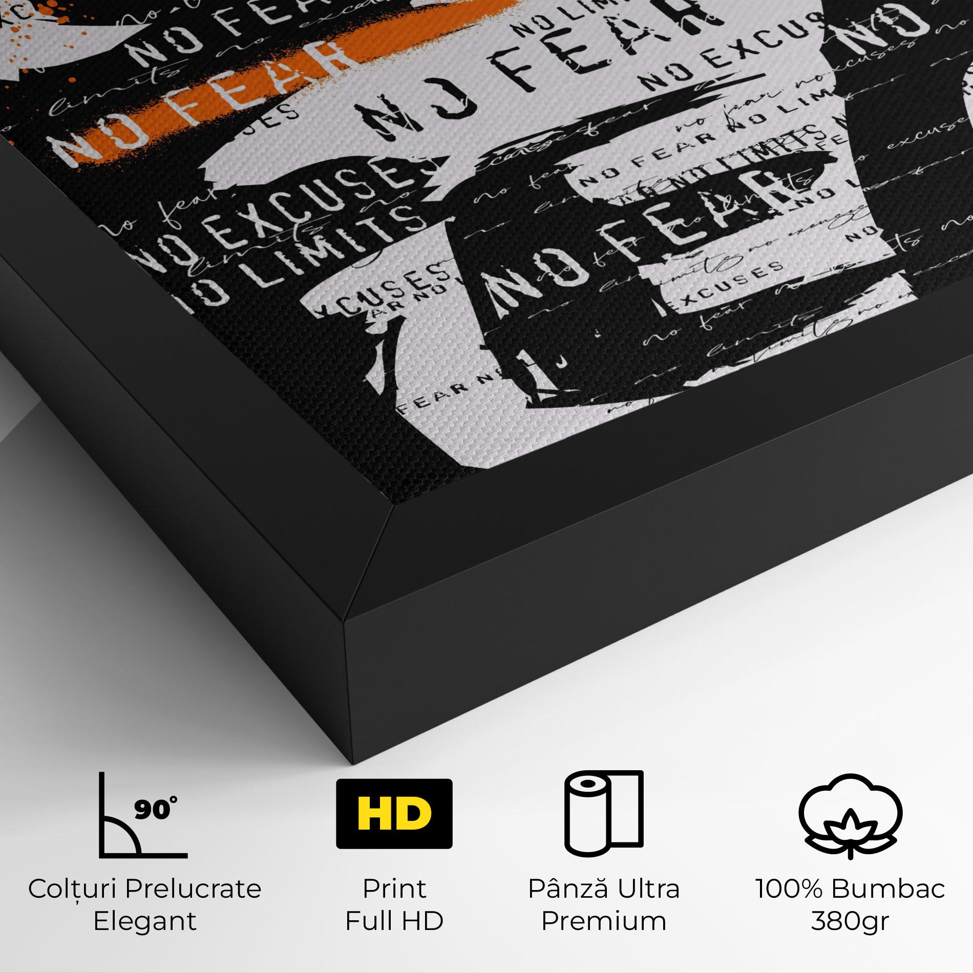 Tablou Canvas No Fear Graffiti mockup 4