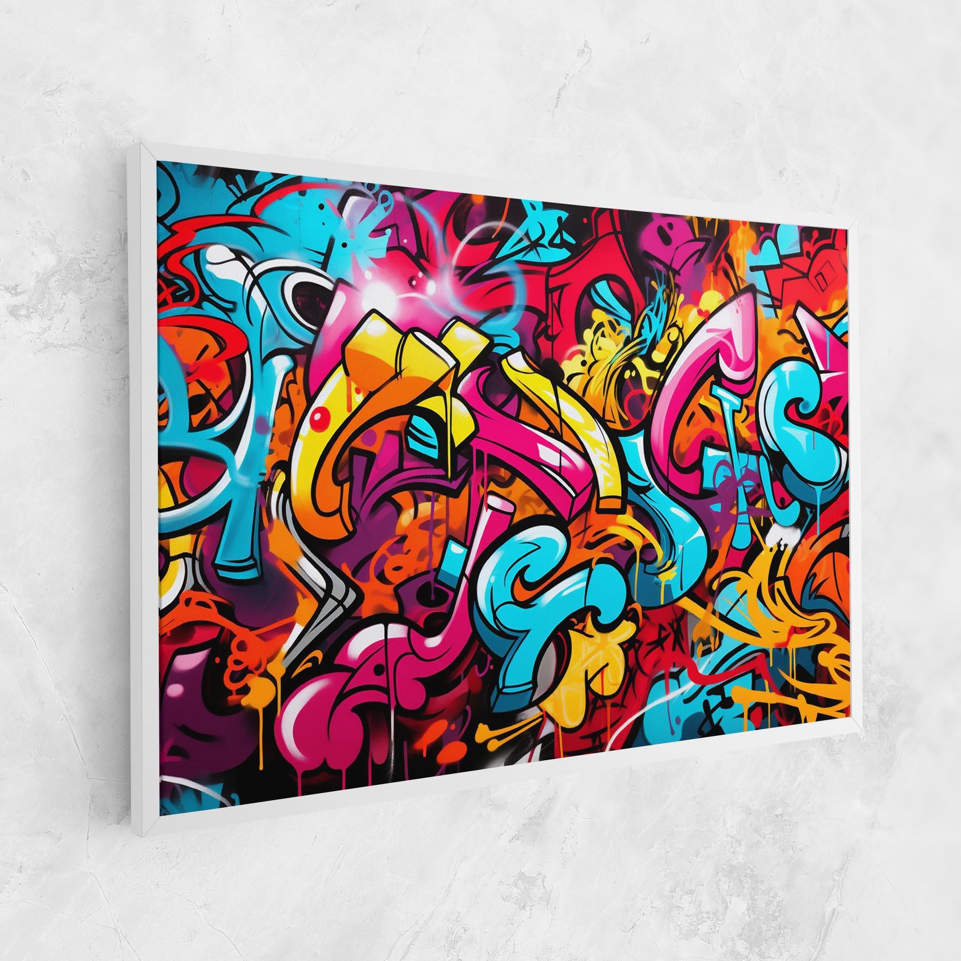 Tablou Canvas Abstract Graffiti mockup 1