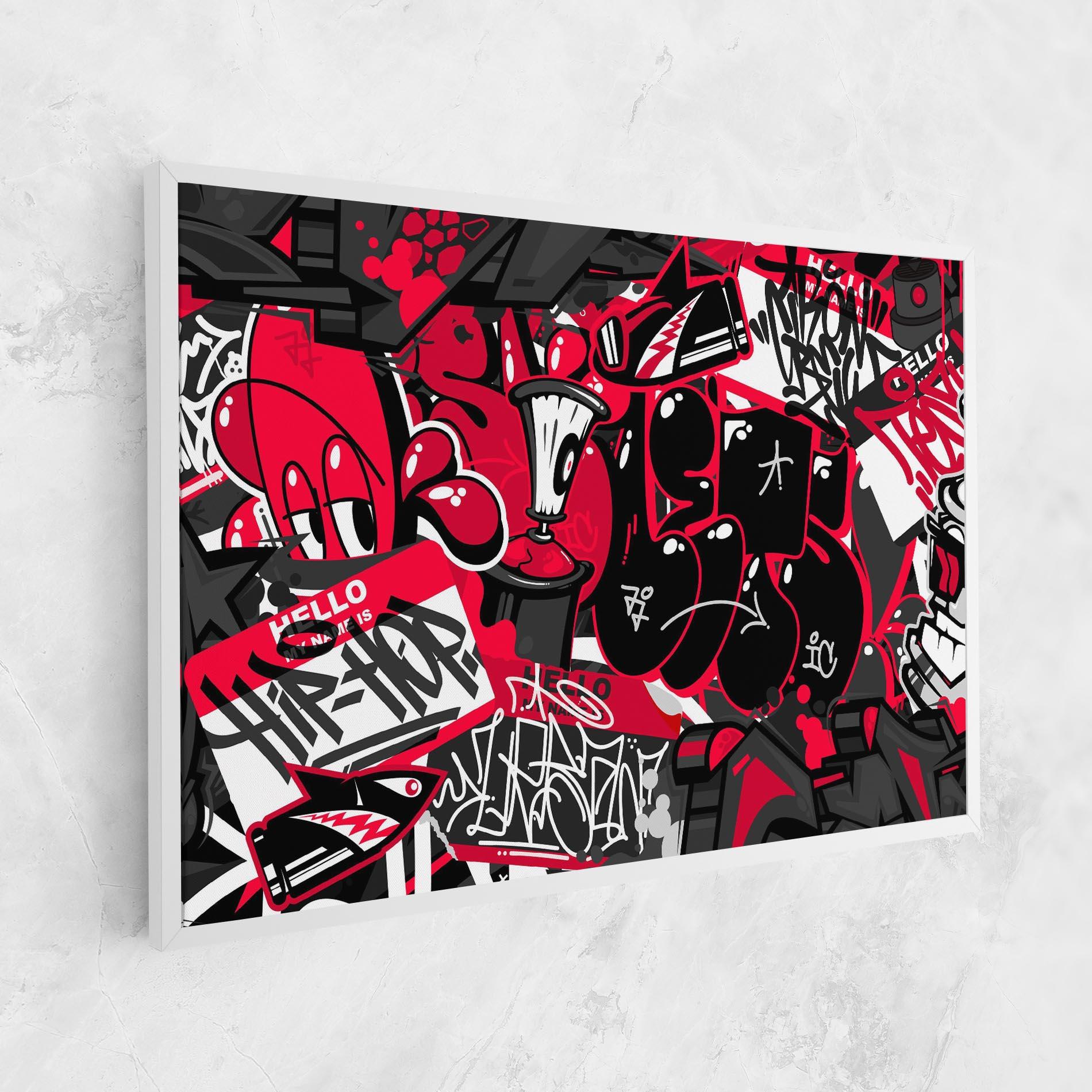 Tablou Canvas Hip Hop Graffiti mockup 1