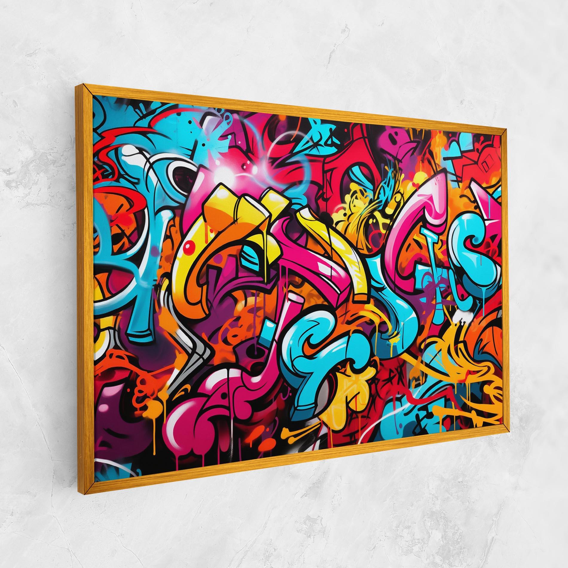 Tablou Canvas Abstract Graffiti mockup 1