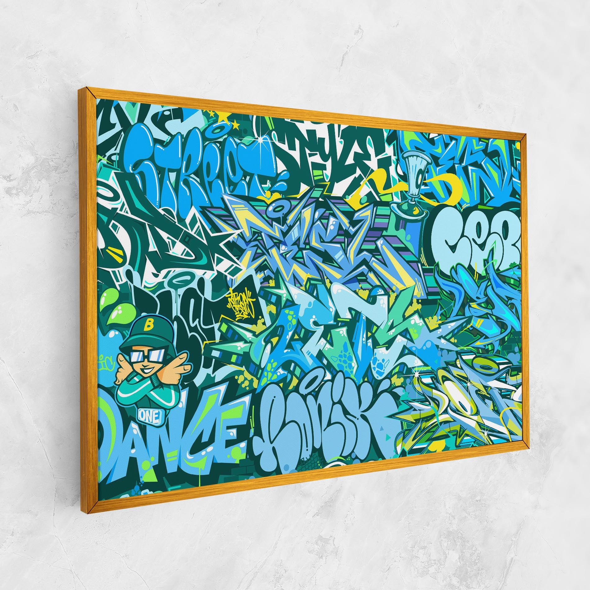 Be One Graffiti mockup 1