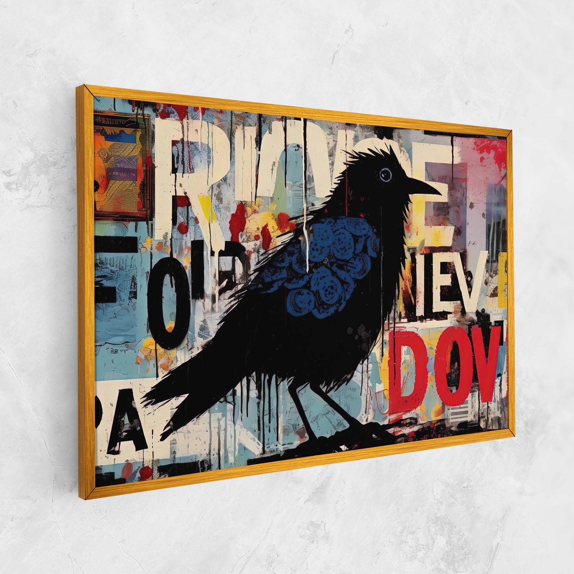 Tablou Canvas Bird Old Doodle mockup 1