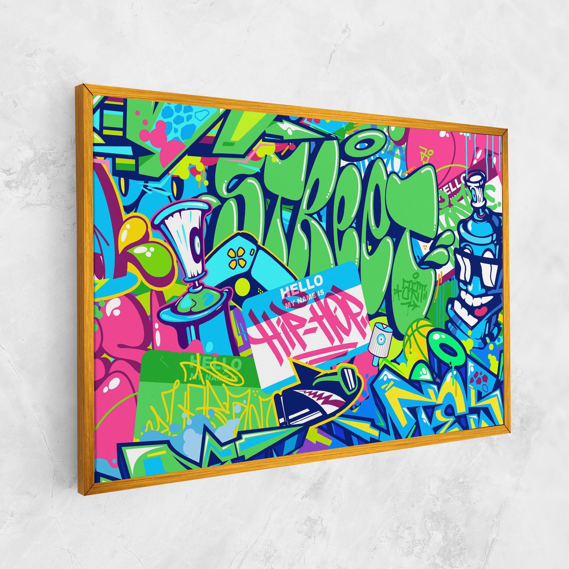 Tablou Canvas Colorful Hip Hop mockup 1