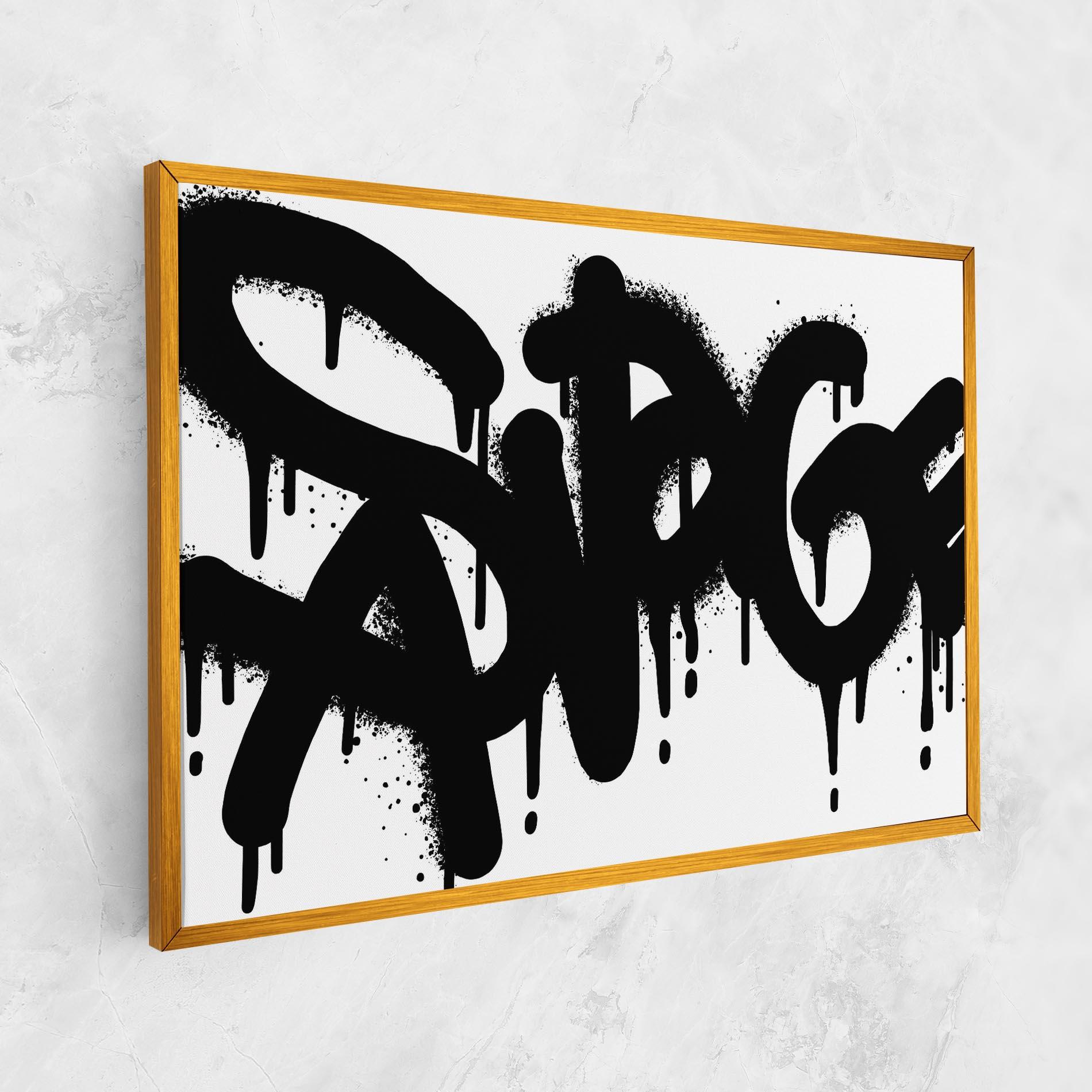 Tablou Canvas Graffiti Savage mockup 1