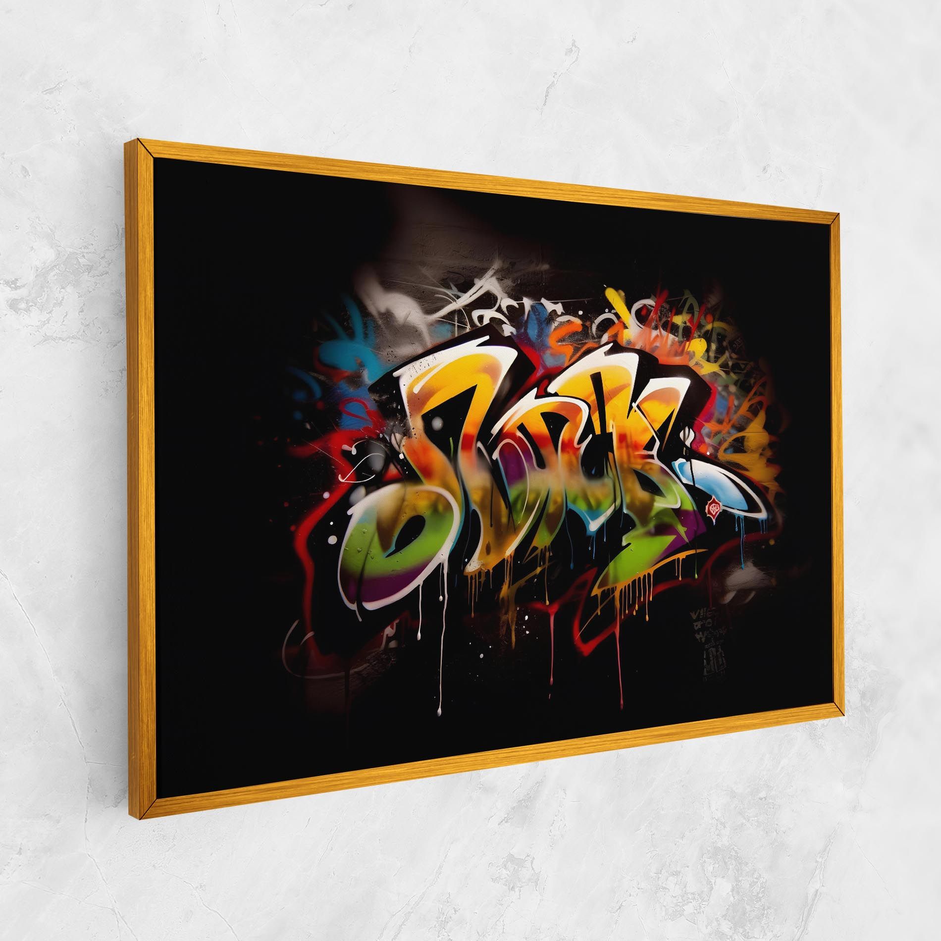 Graffiti Style Wall mockup 1