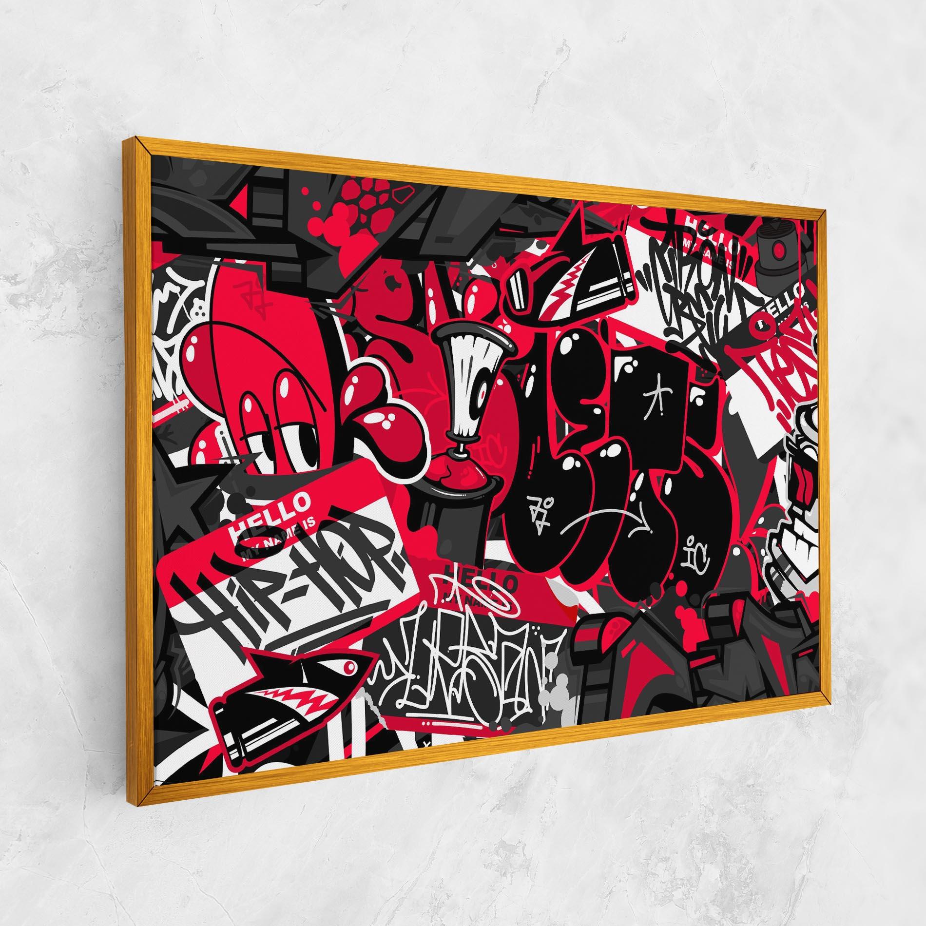 Tablou Canvas Hip Hop Graffiti mockup 1