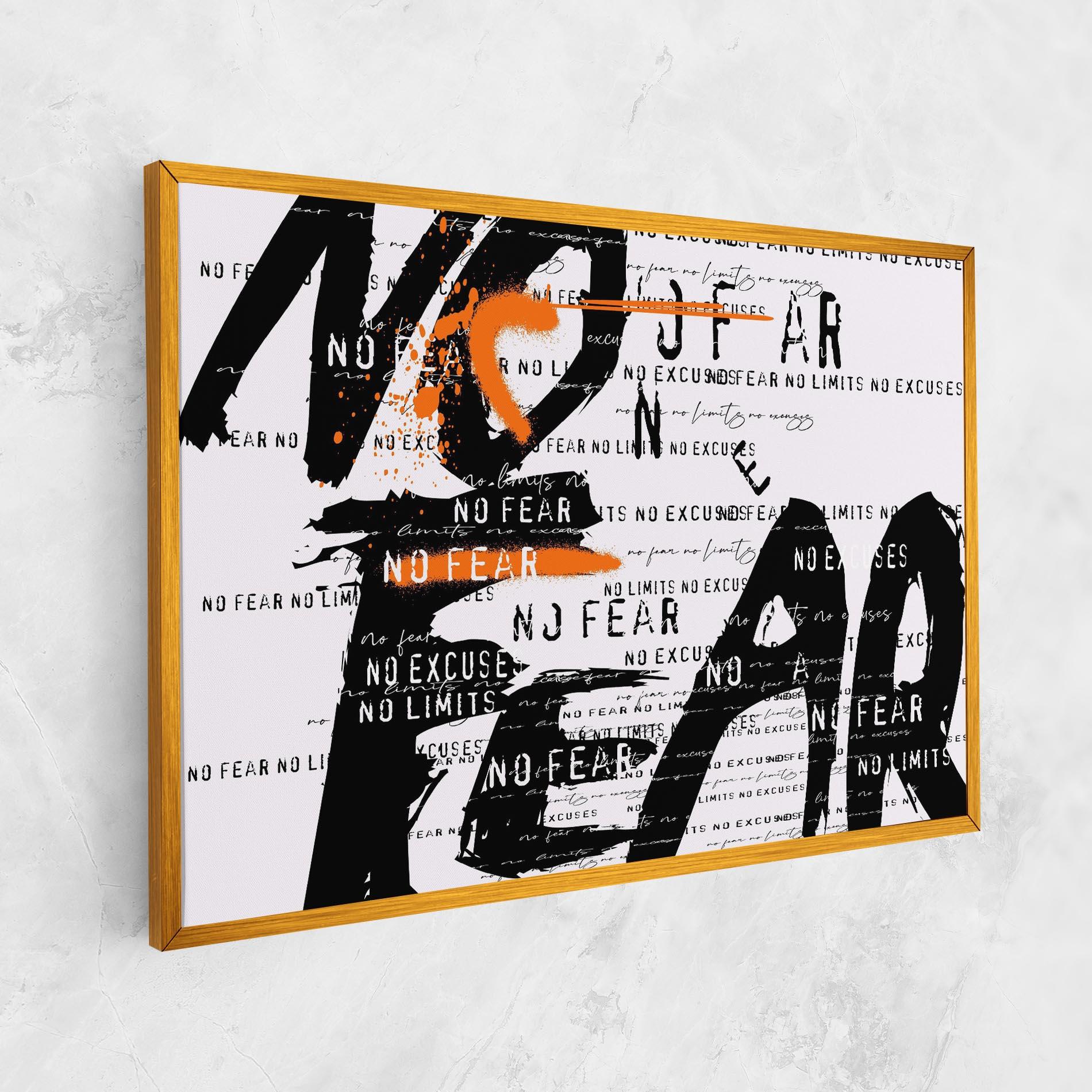 Tablou Canvas No Fear Graffiti mockup 1