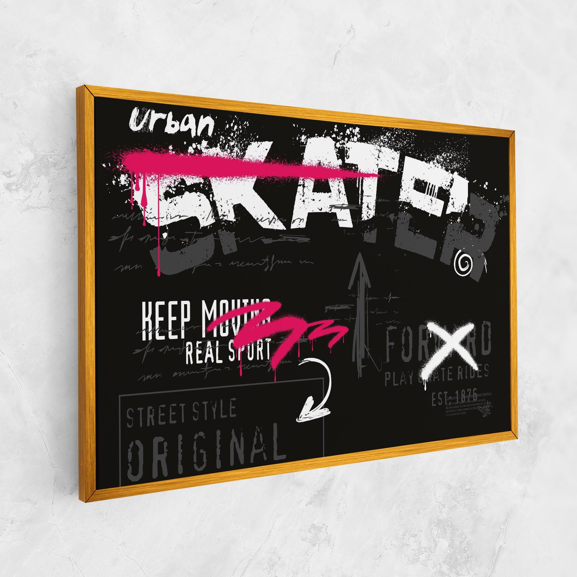 Tablou Canvas Skater Spray mockup 1