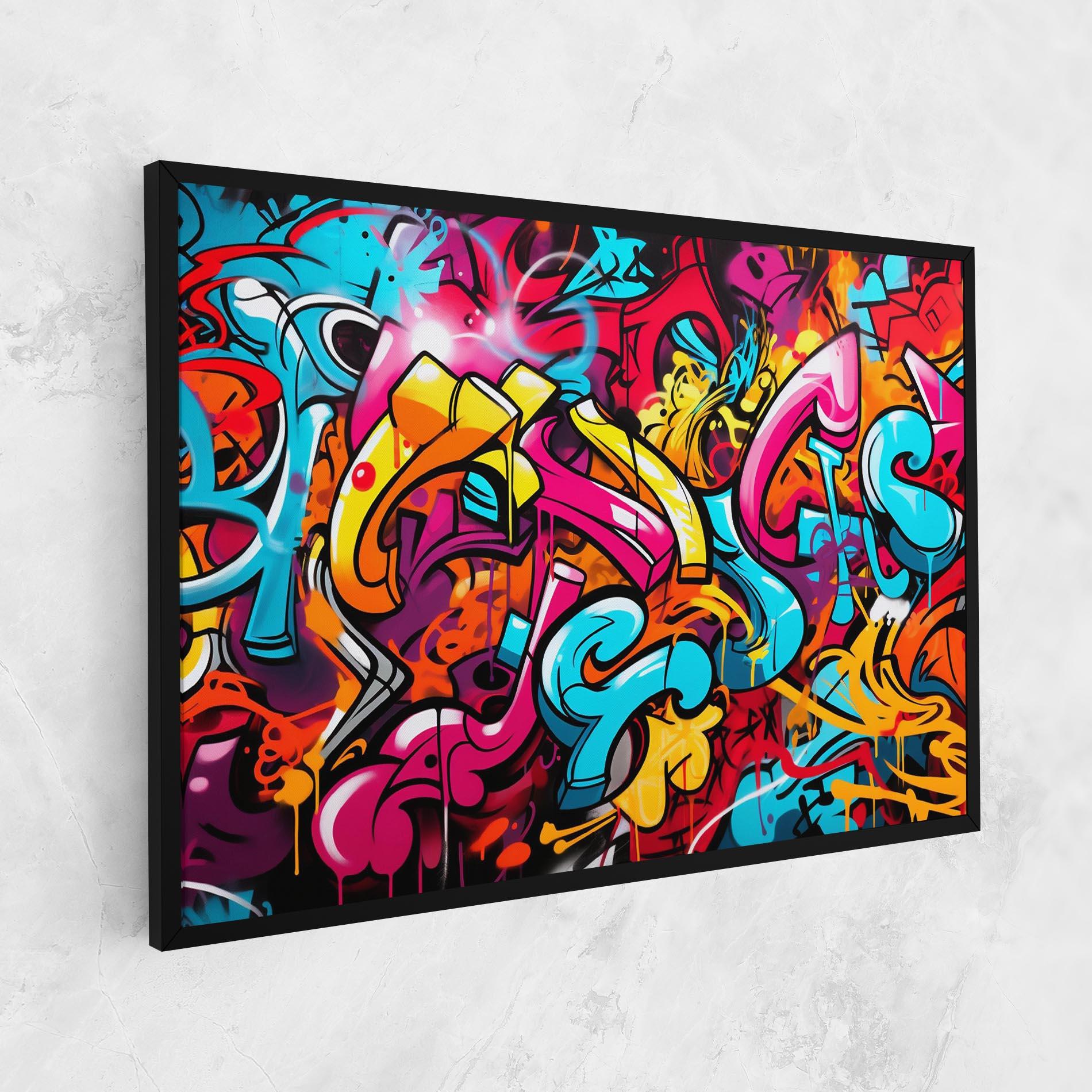 Tablou Canvas Abstract Graffiti mockup 1