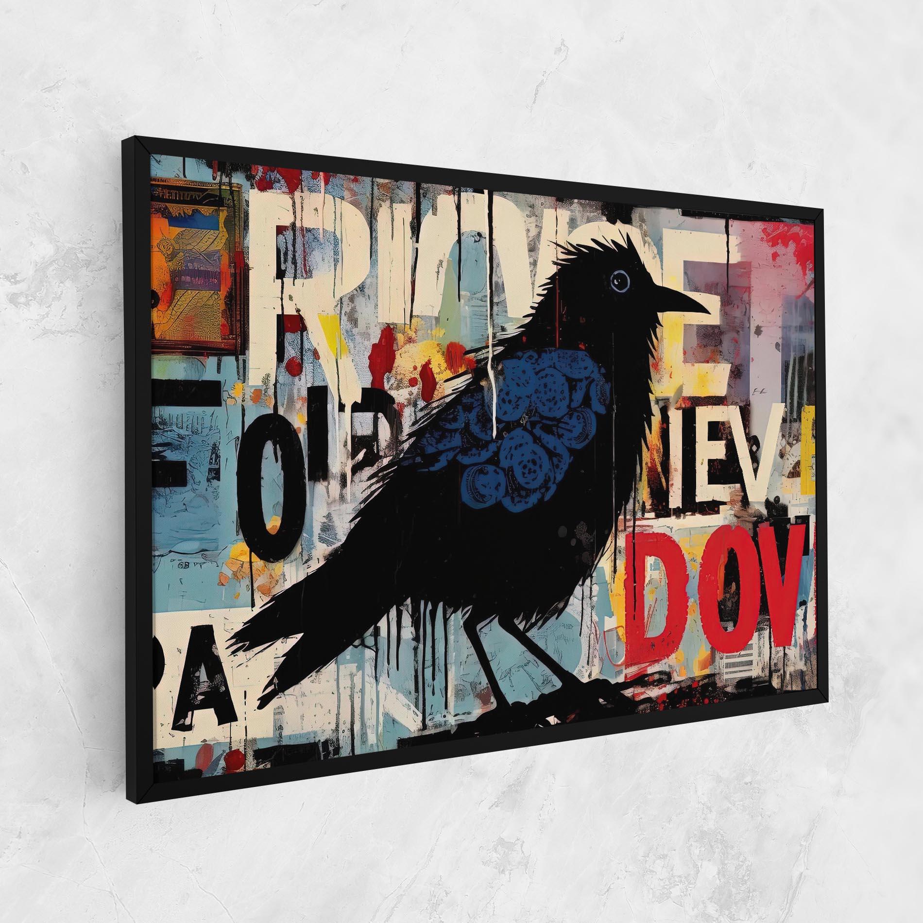 Tablou Canvas Bird Old Doodle mockup 1