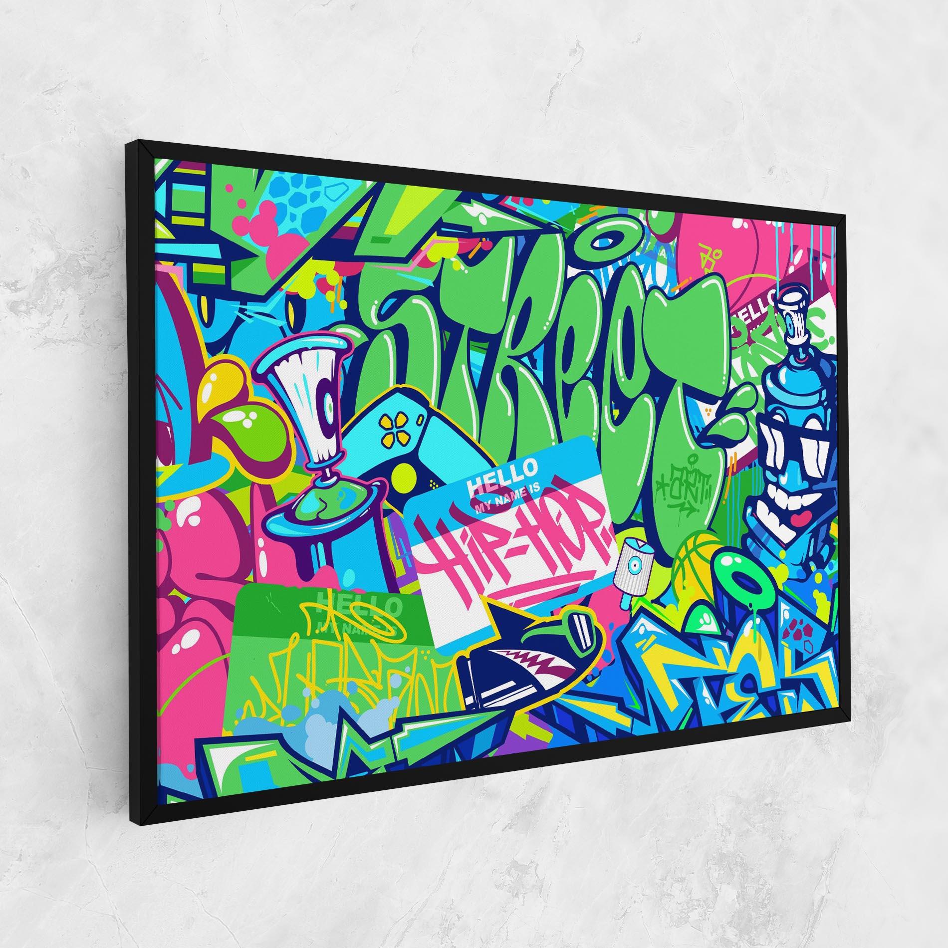 Tablou Canvas Colorful Hip Hop mockup 1
