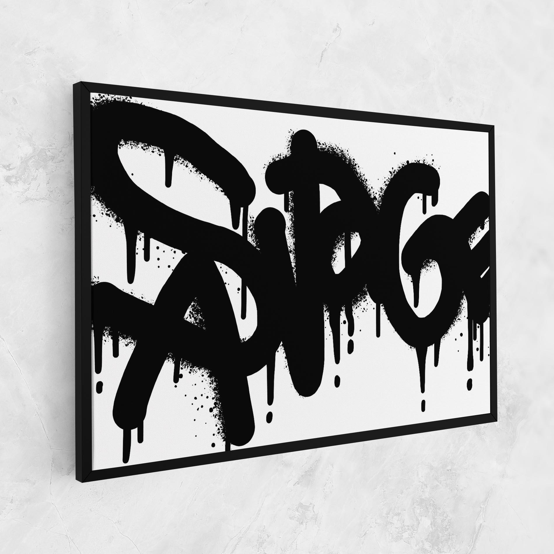Tablou Canvas Graffiti Savage mockup 1
