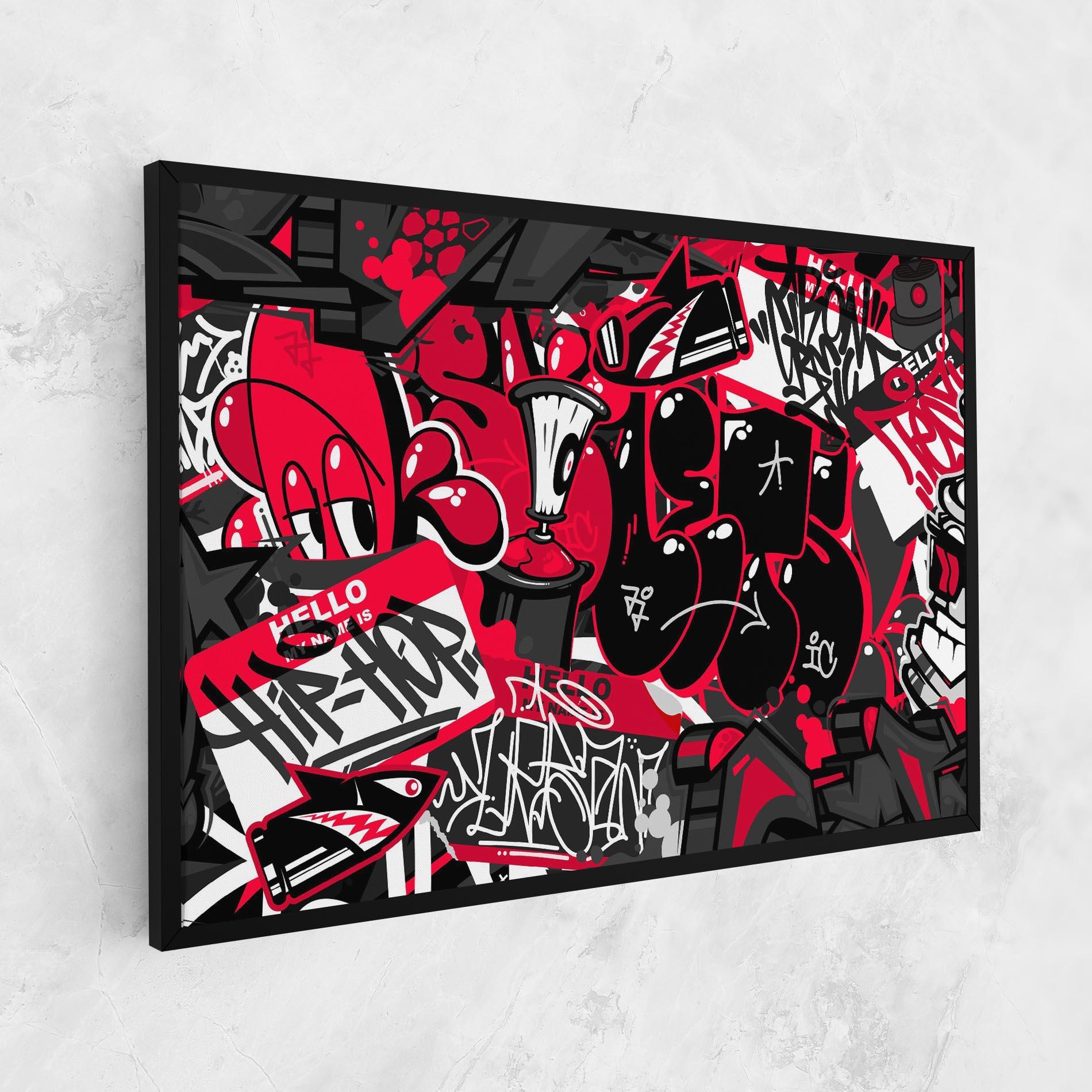 Tablou Canvas Hip Hop Graffiti mockup 1