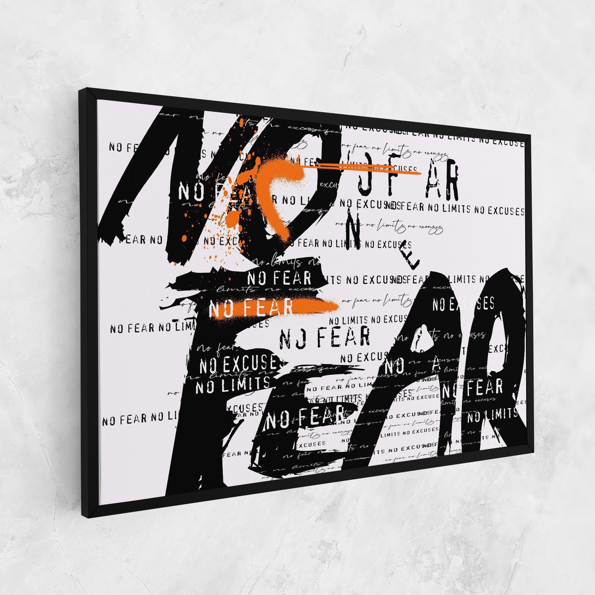 Tablou Canvas No Fear Graffiti mockup 1