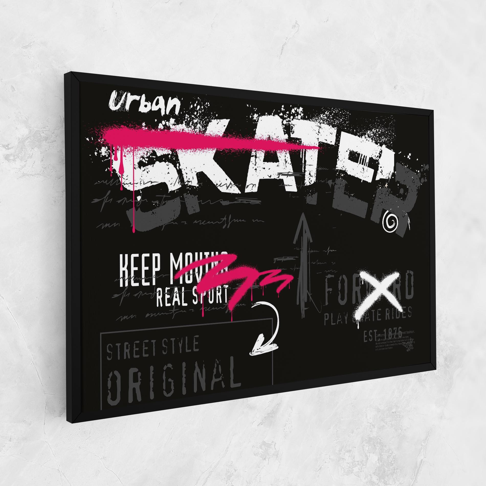 Tablou Canvas Skater Spray mockup 1