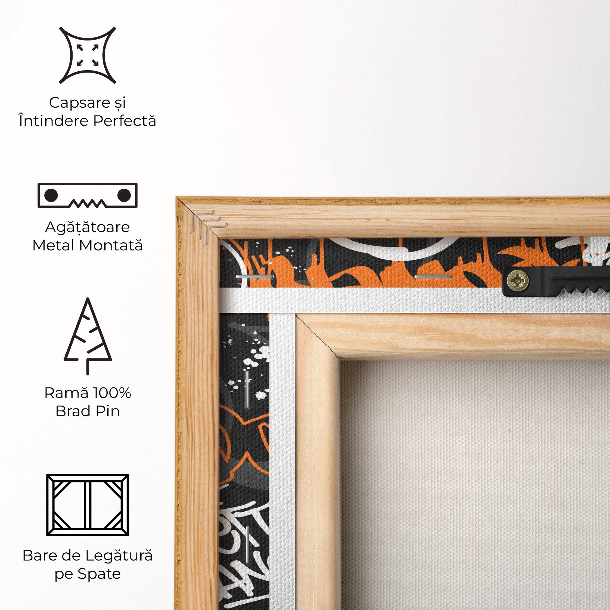 Orange Black Graffiti mockup 5