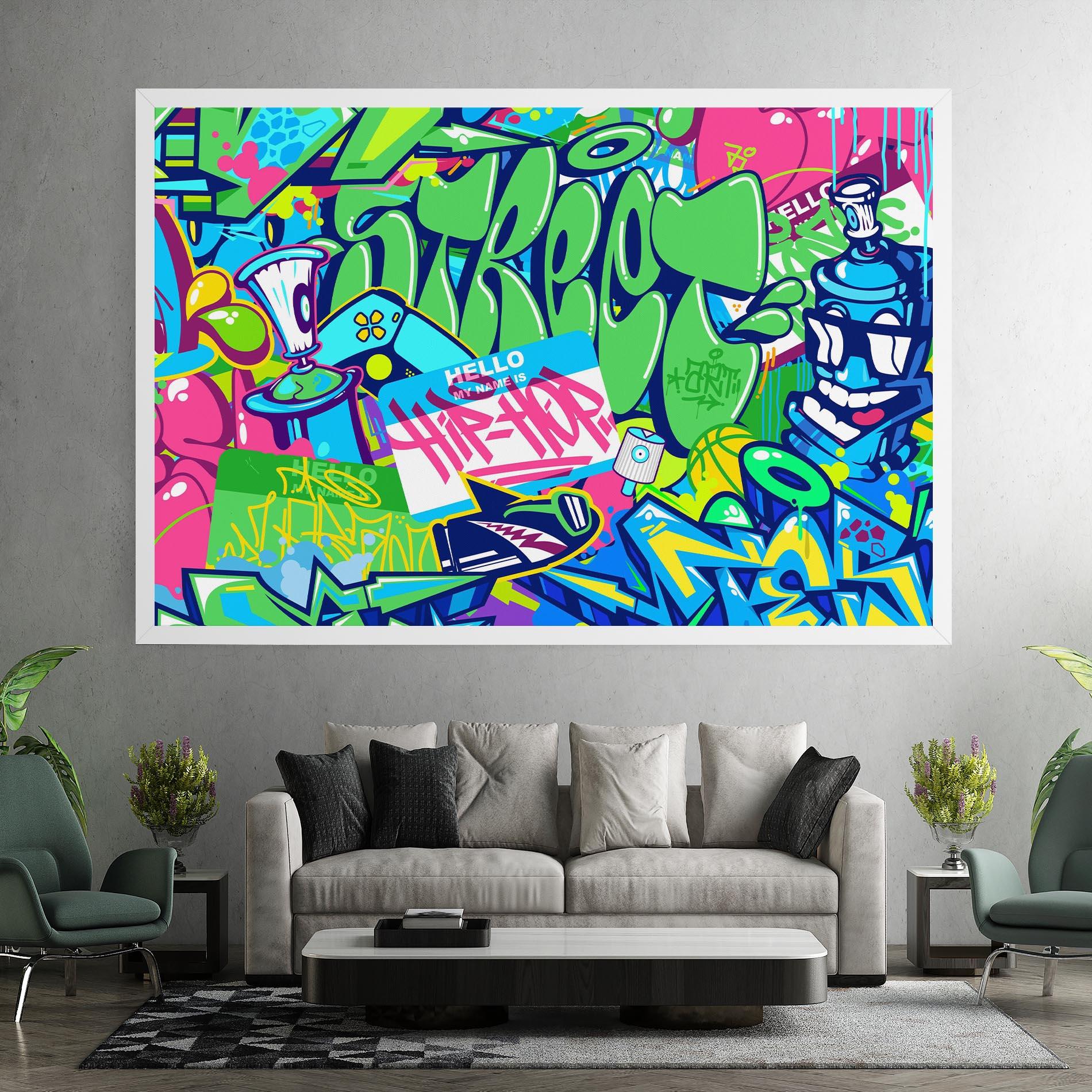 Tablou Canvas Colorful Hip Hop mockup 7