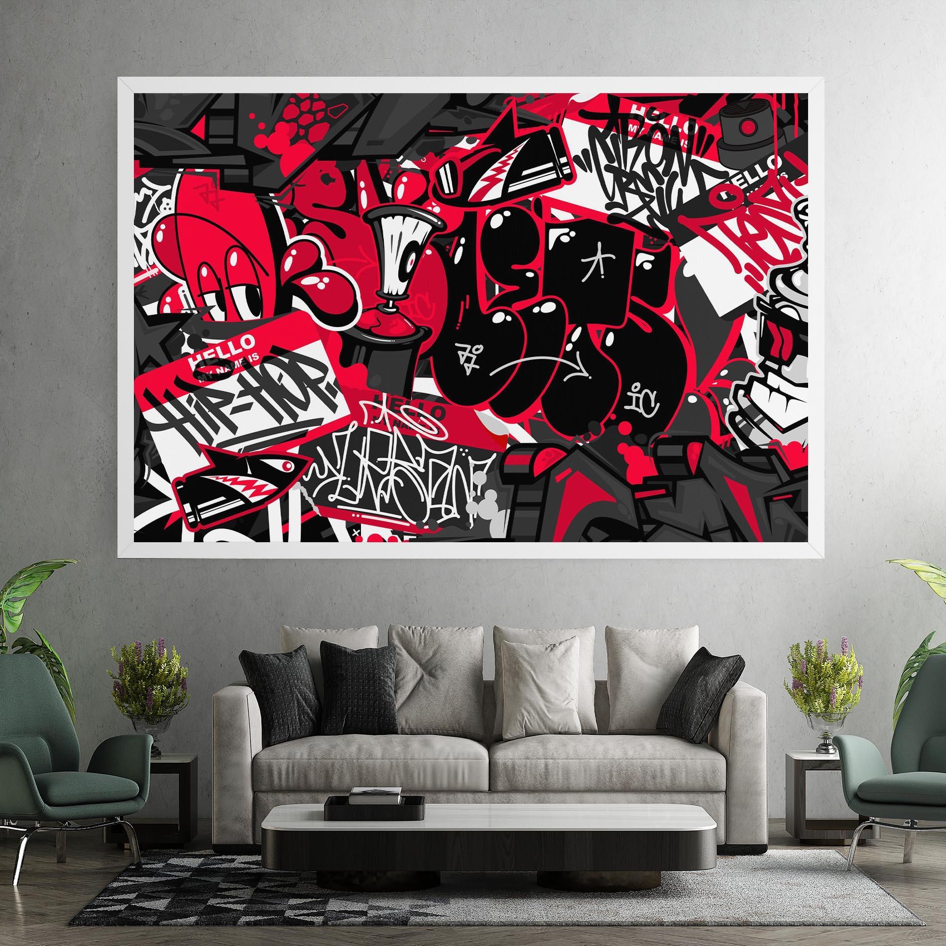 Tablou Canvas Hip Hop Graffiti mockup 7