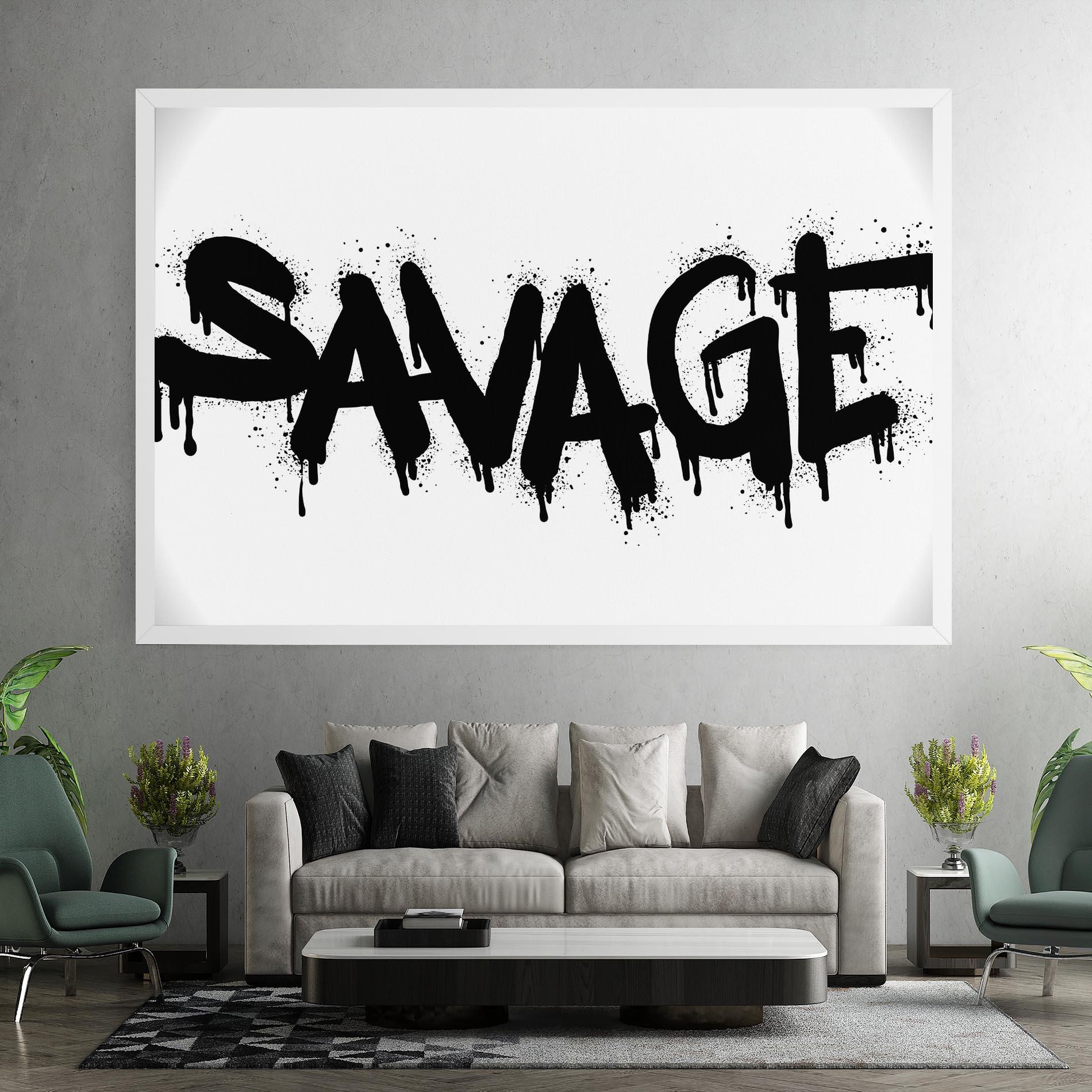 Tablou Canvas Savage Graffiti Spray mockup 7