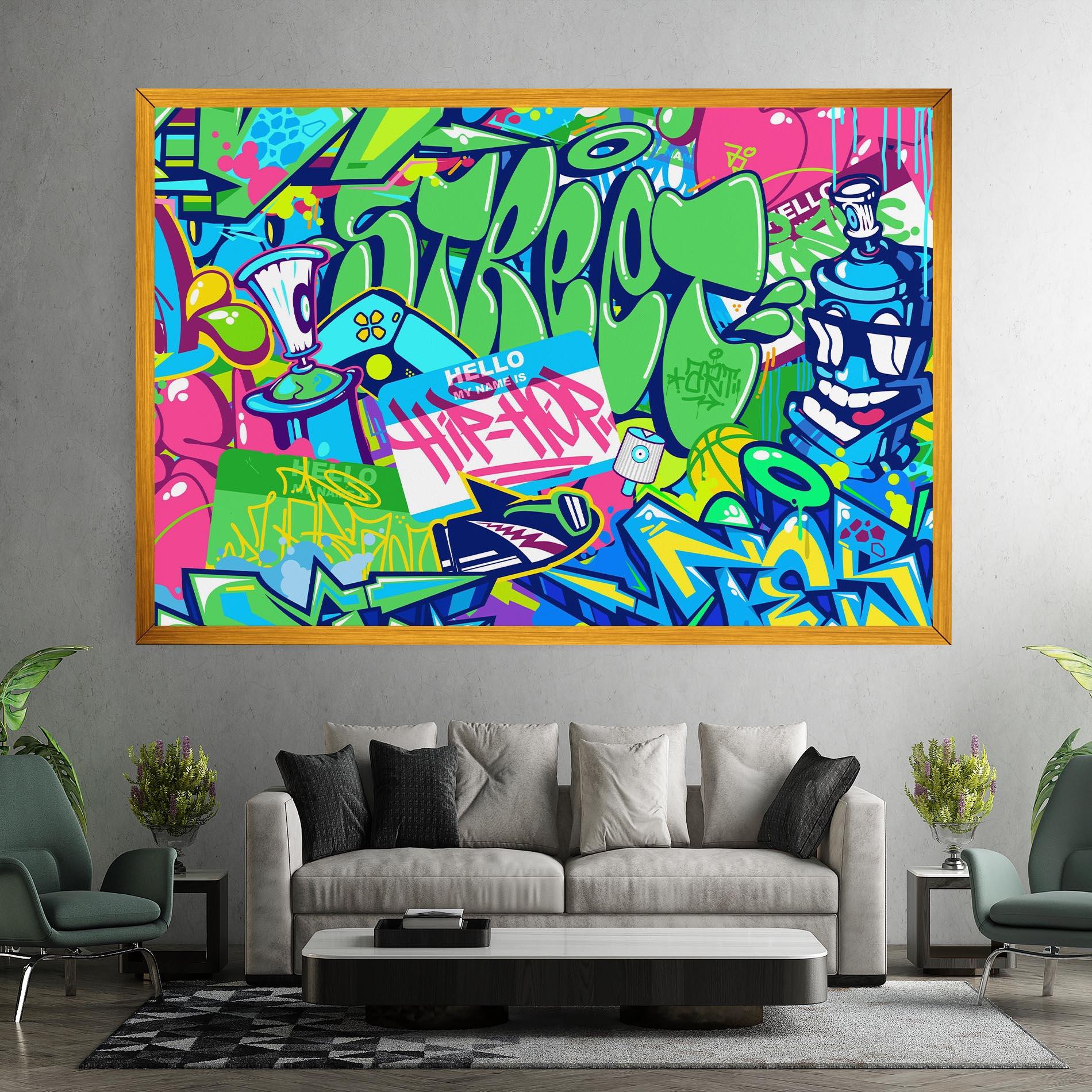 Tablou Canvas Colorful Hip Hop mockup 7