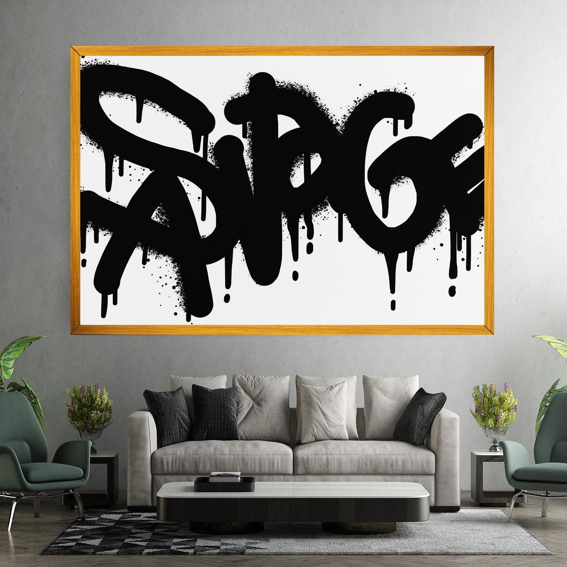 Tablou Canvas Graffiti Savage mockup 7