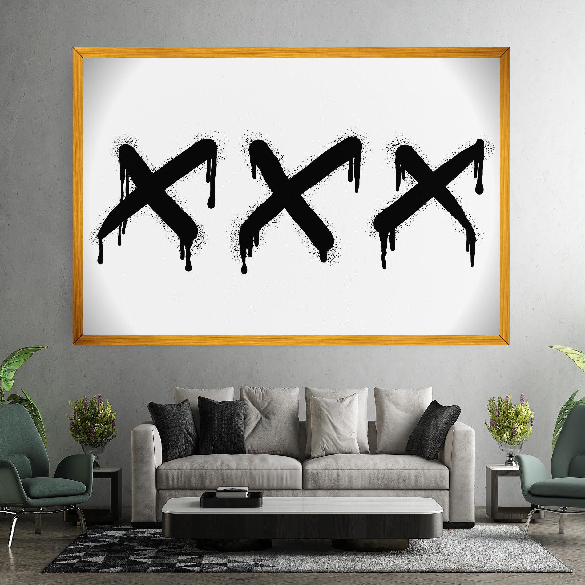 Tablou Canvas Grafiti X Spray mockup 7