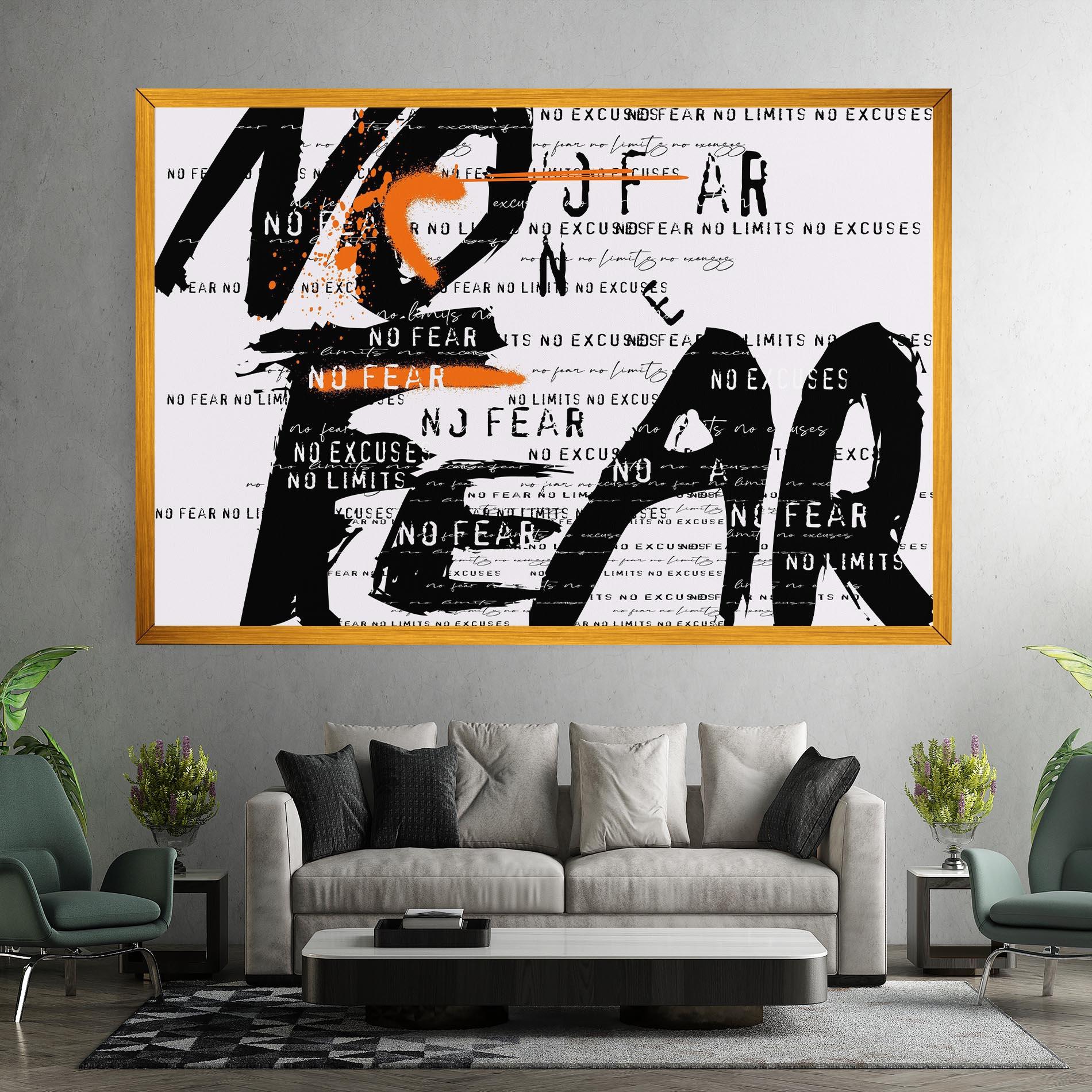 Tablou Canvas No Fear Graffiti mockup 7