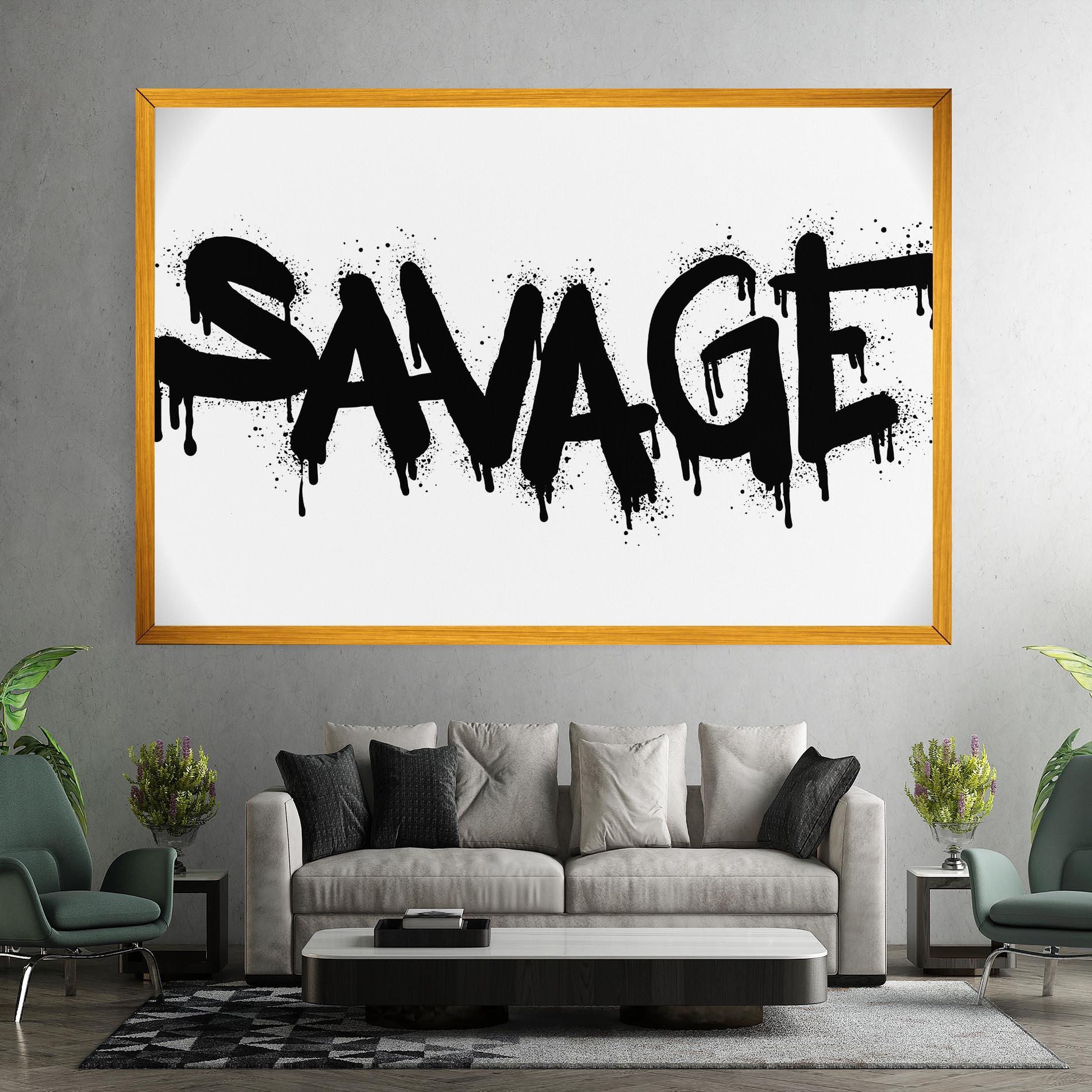 Tablou Canvas Savage Graffiti Spray mockup 7