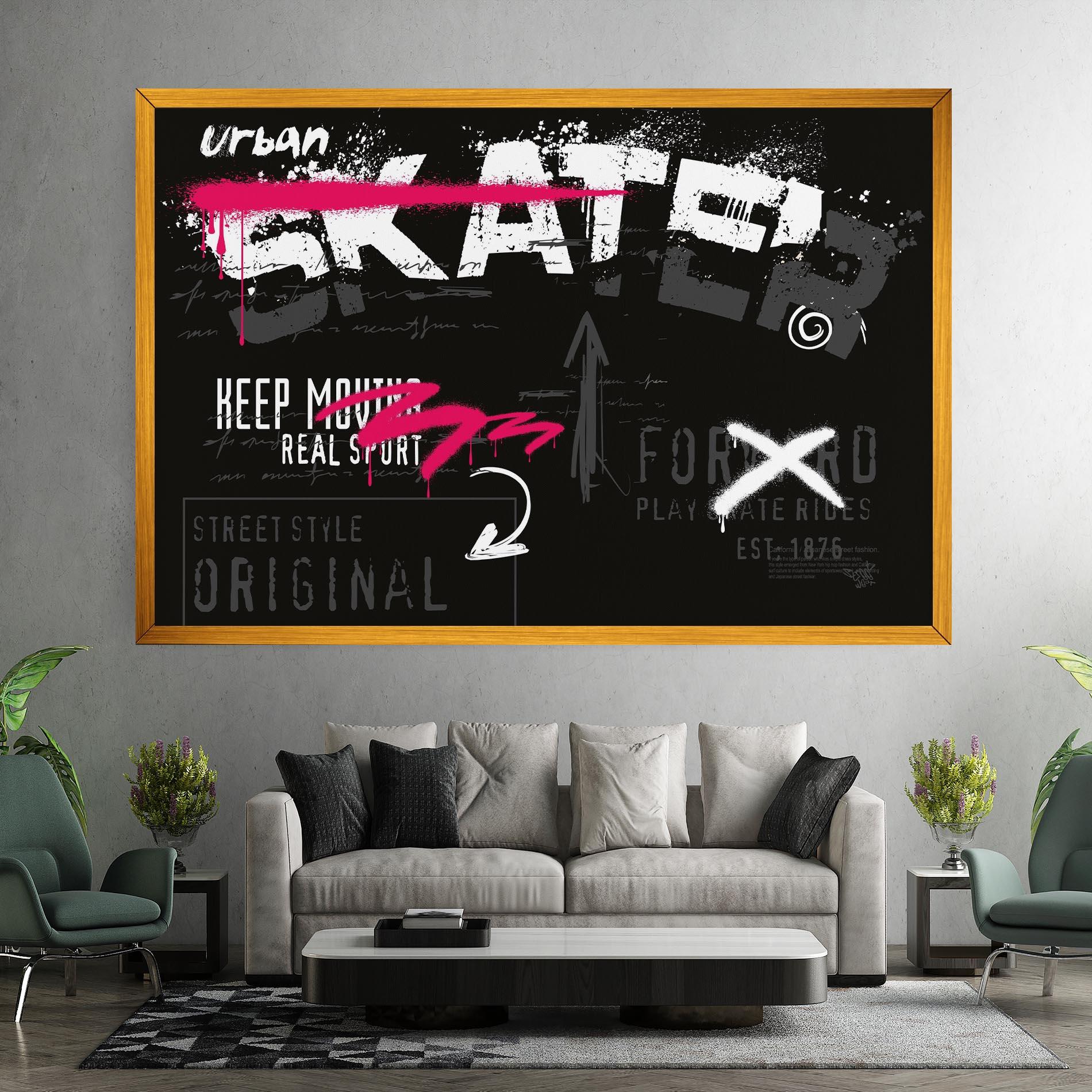 Tablou Canvas Skater Spray mockup 7
