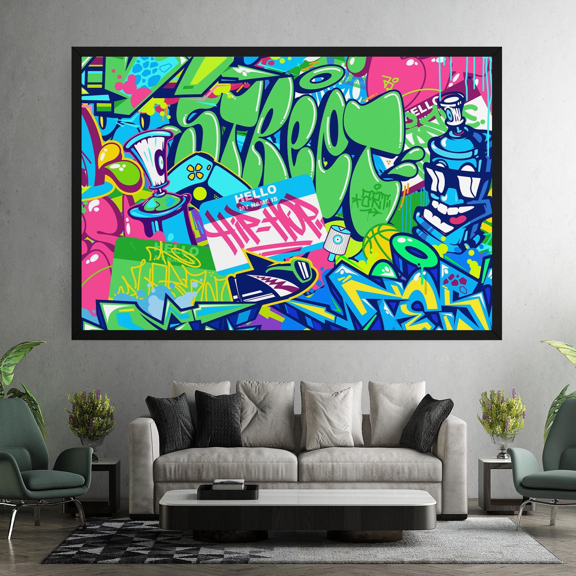 Tablou Canvas Colorful Hip Hop mockup 7