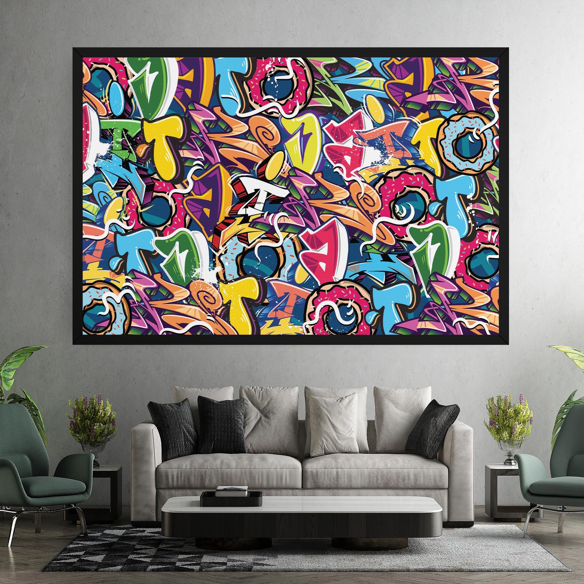 Tablou Canvas Graffiti Letters mockup 7