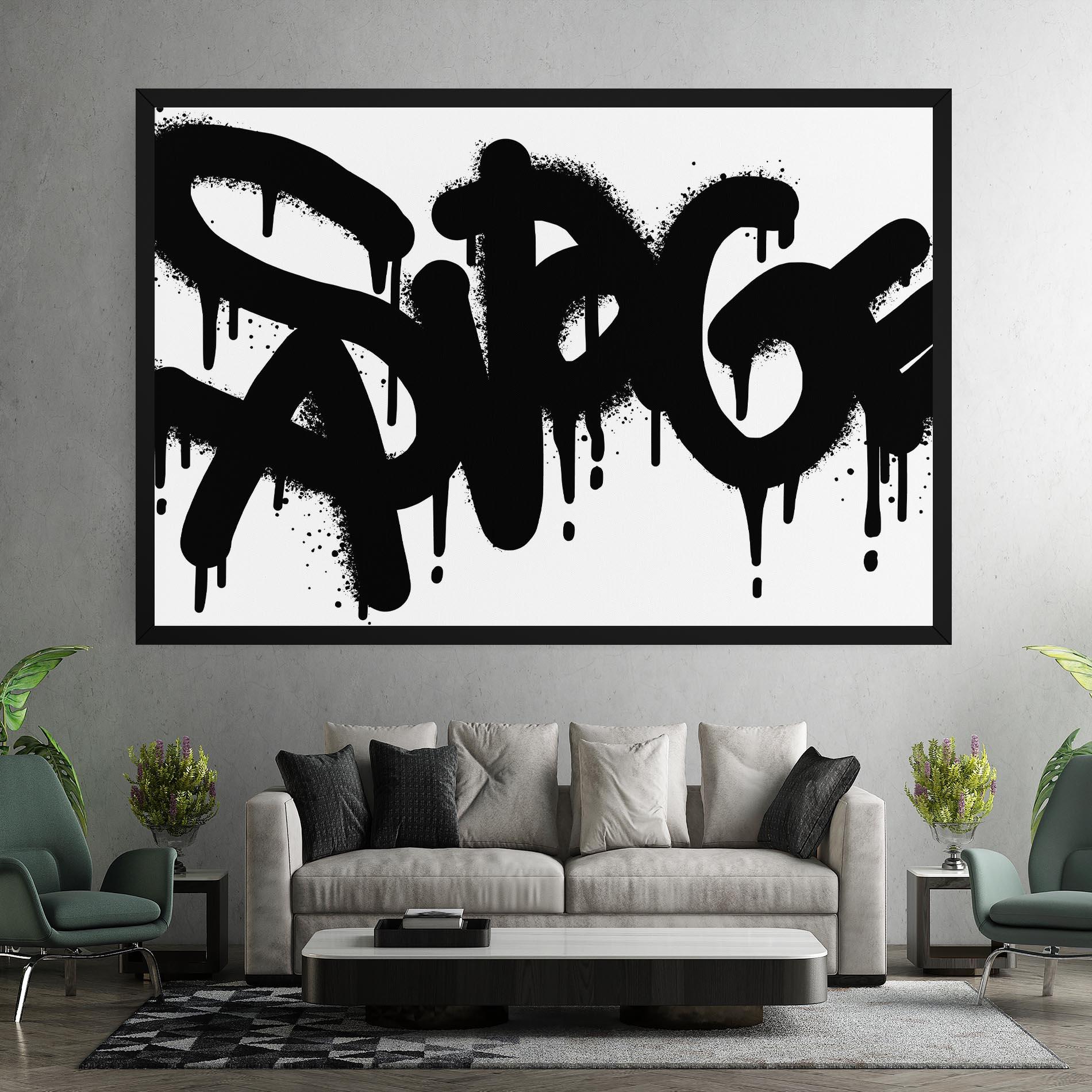 Tablou Canvas Graffiti Savage mockup 7