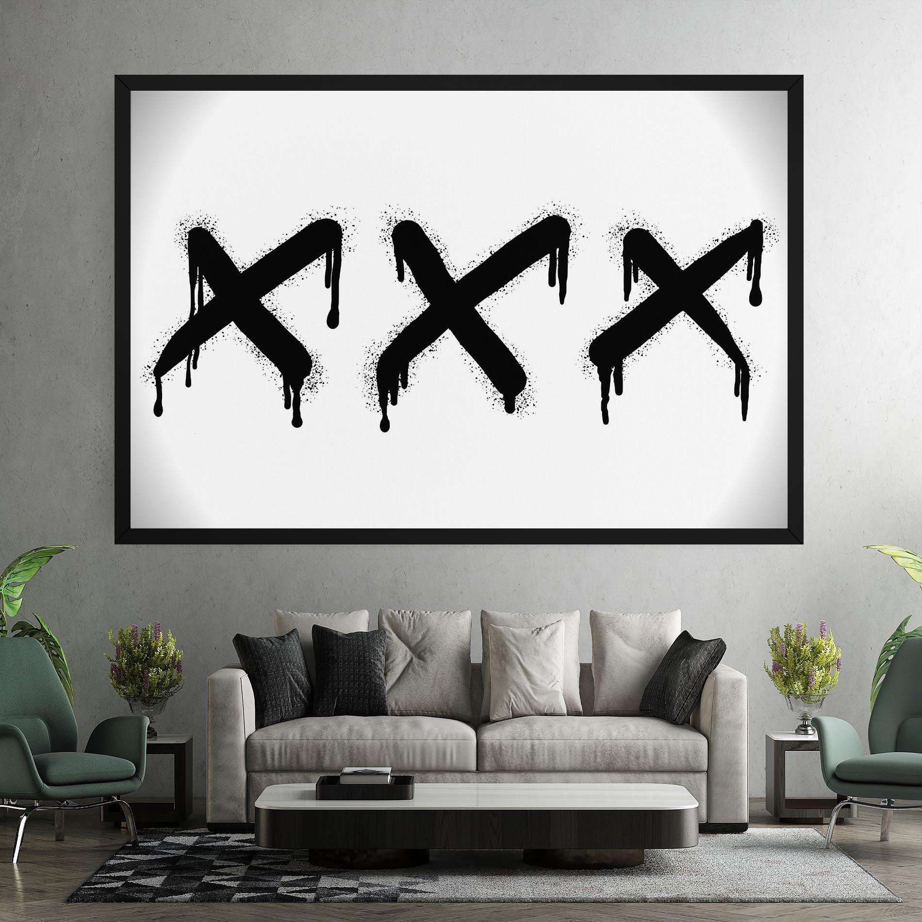 Tablou Canvas Grafiti X Spray mockup 7