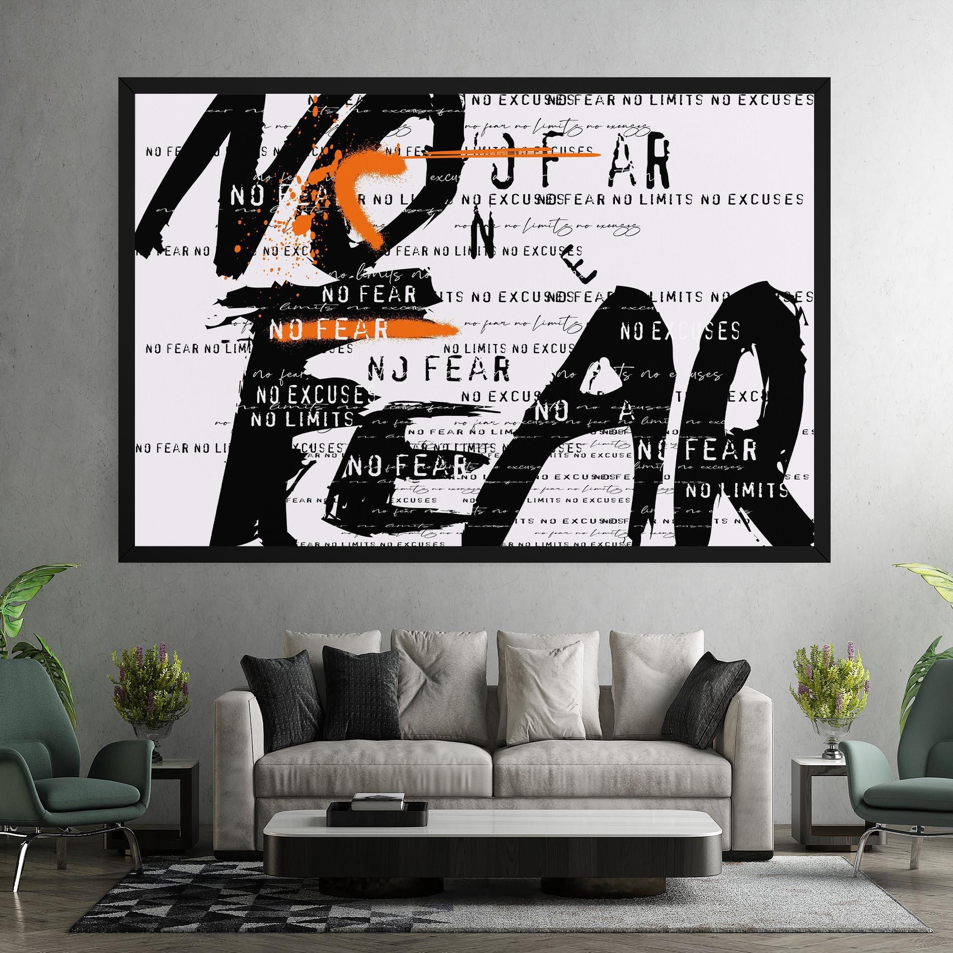 Tablou Canvas No Fear Graffiti mockup 7