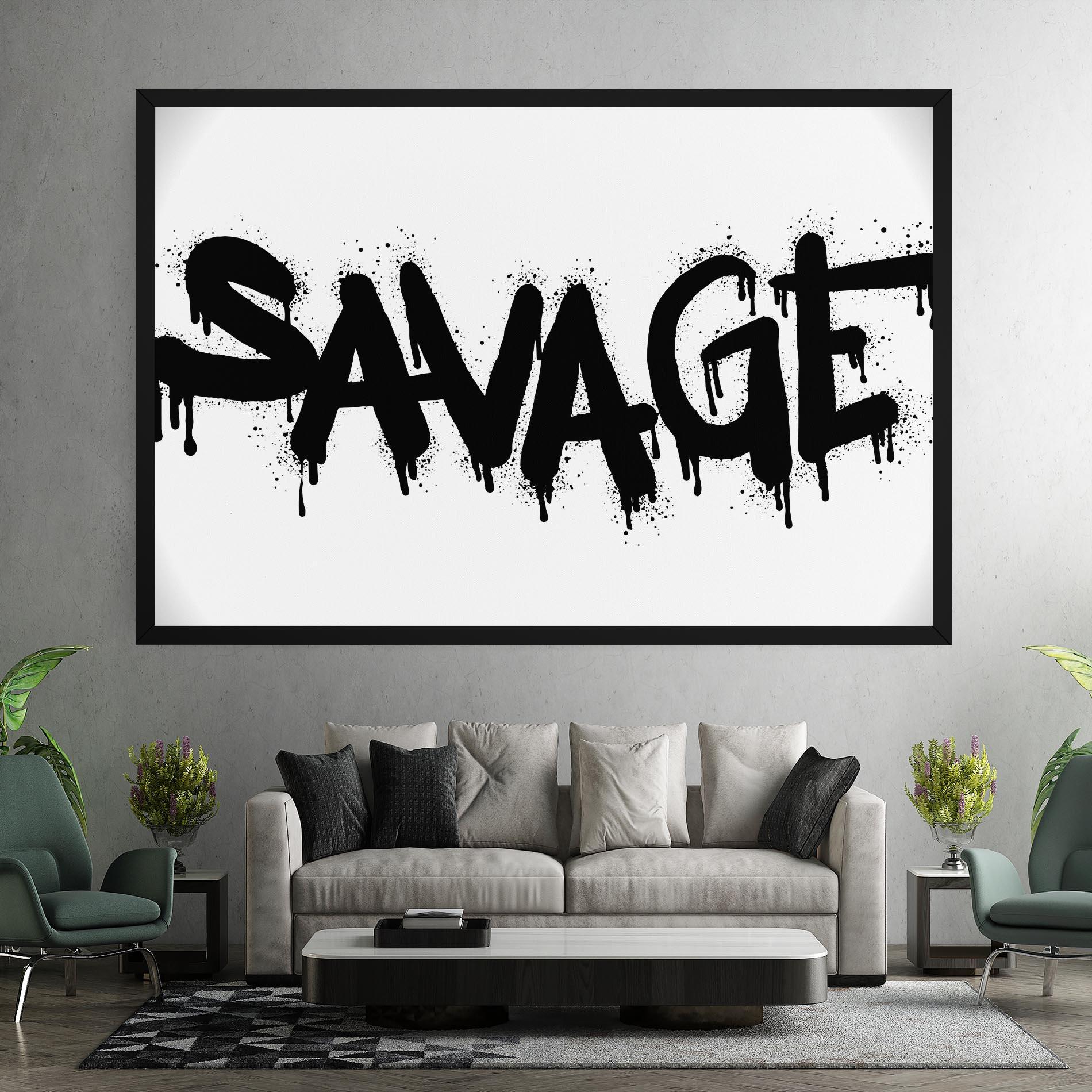 Tablou Canvas Savage Graffiti Spray mockup 7