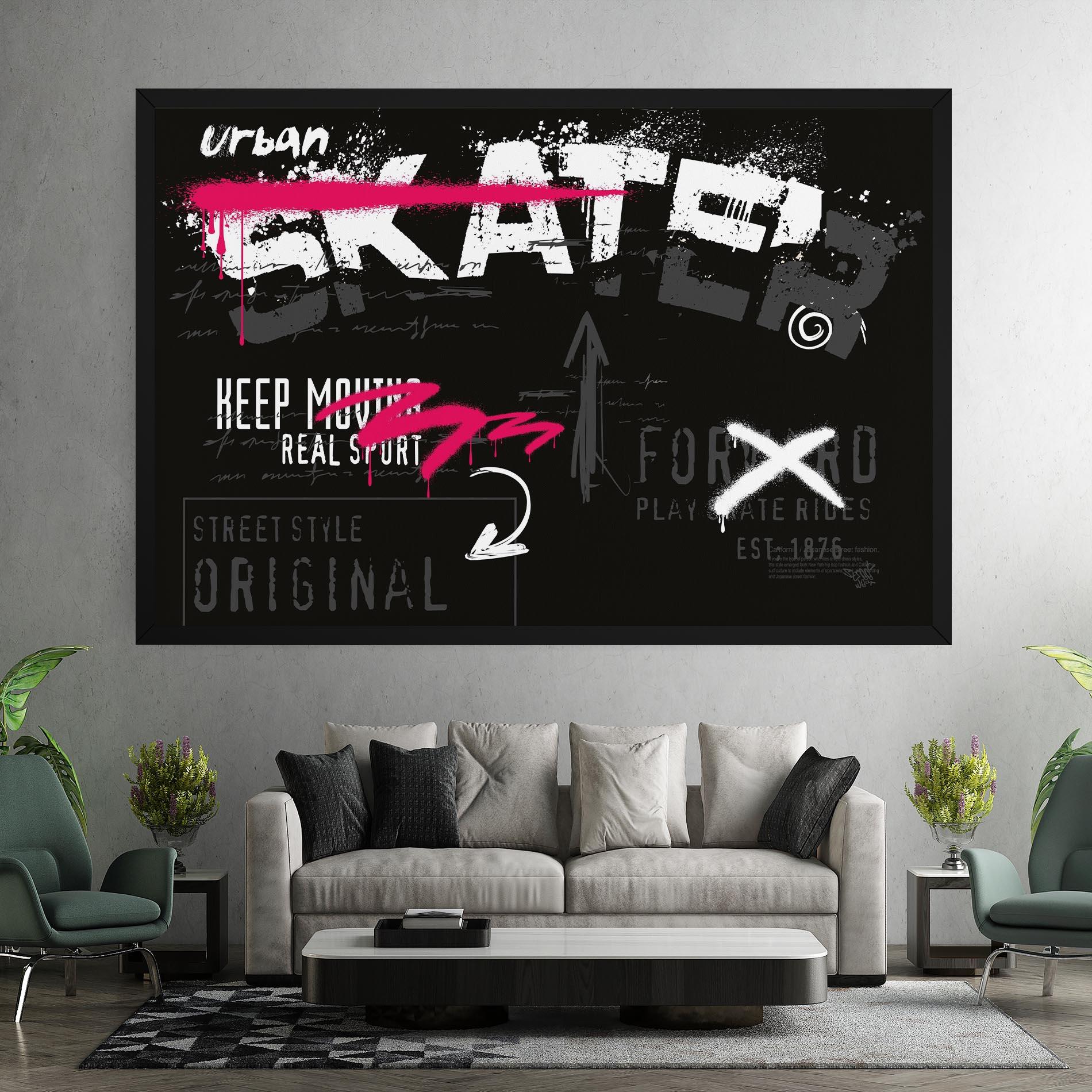 Tablou Canvas Skater Spray mockup 7