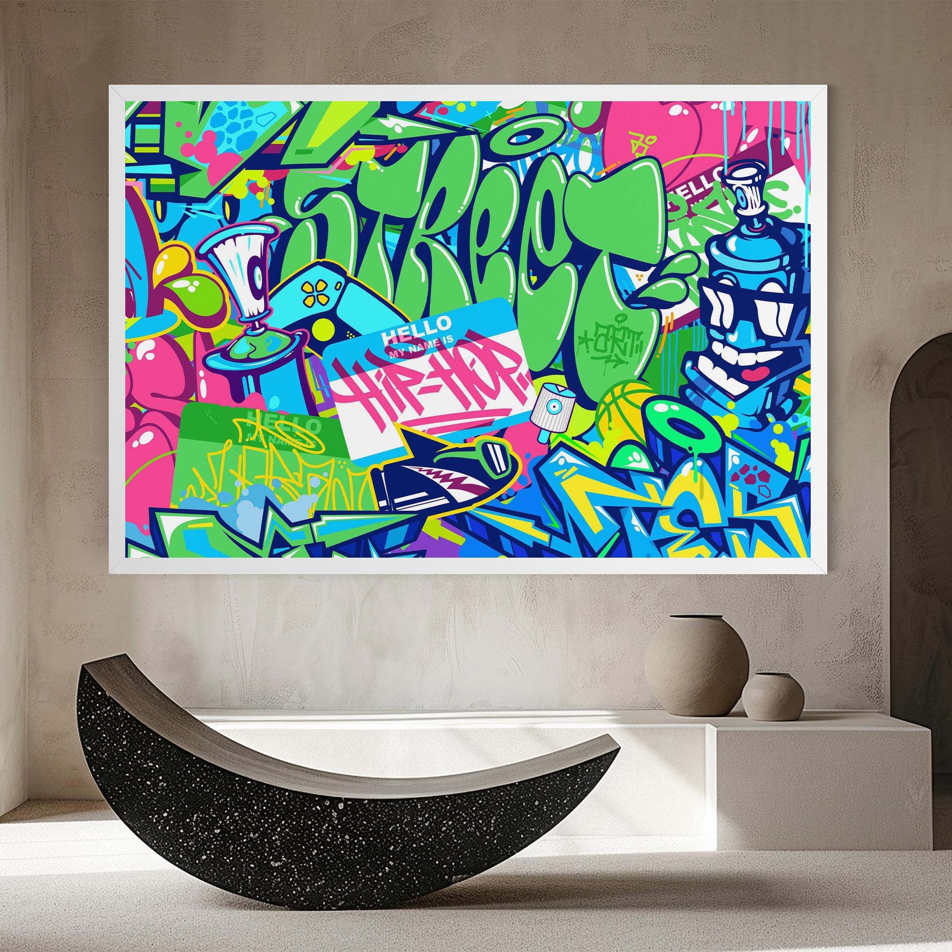 Tablou Canvas Colorful Hip Hop mockup 8