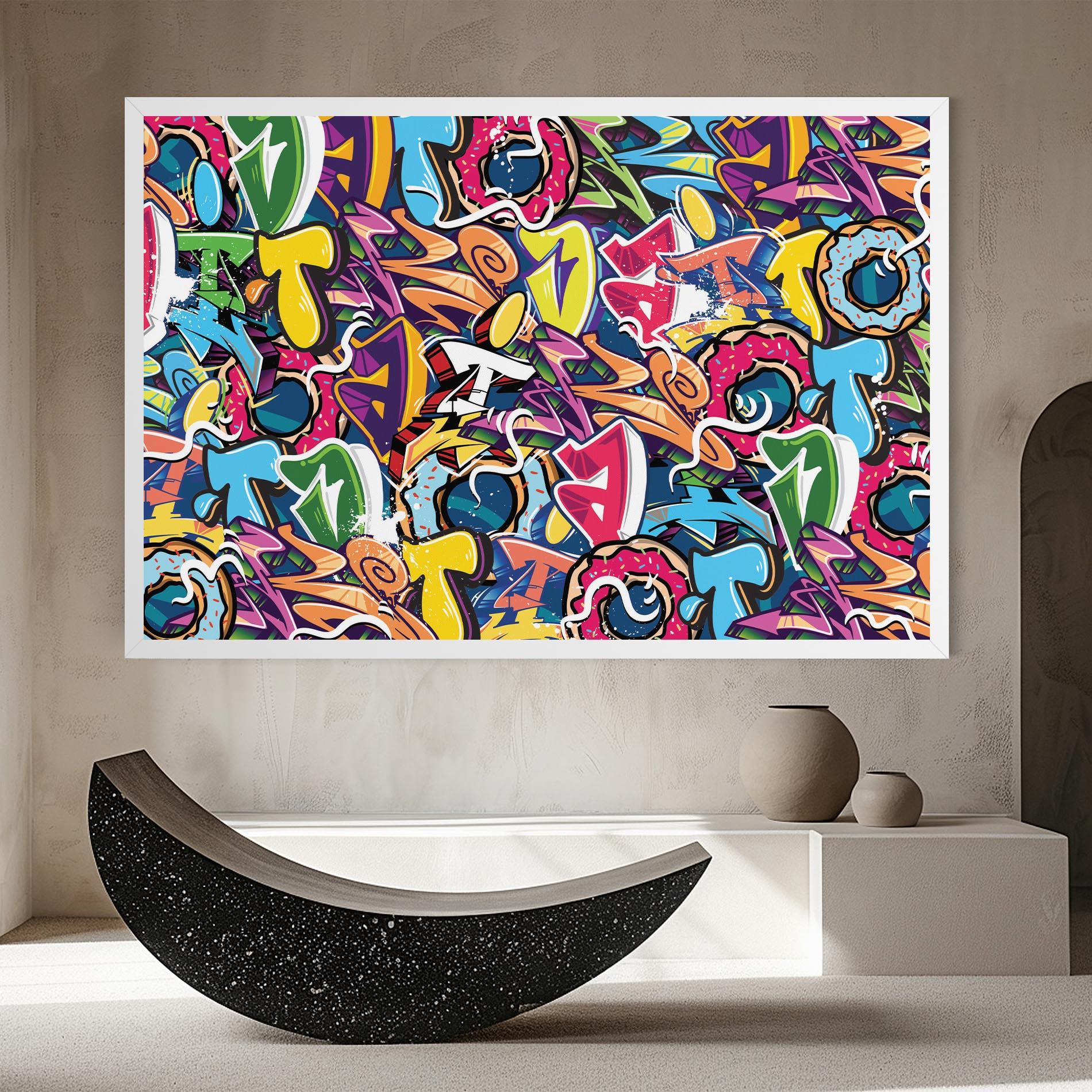 Tablou Canvas Graffiti Letters mockup 8