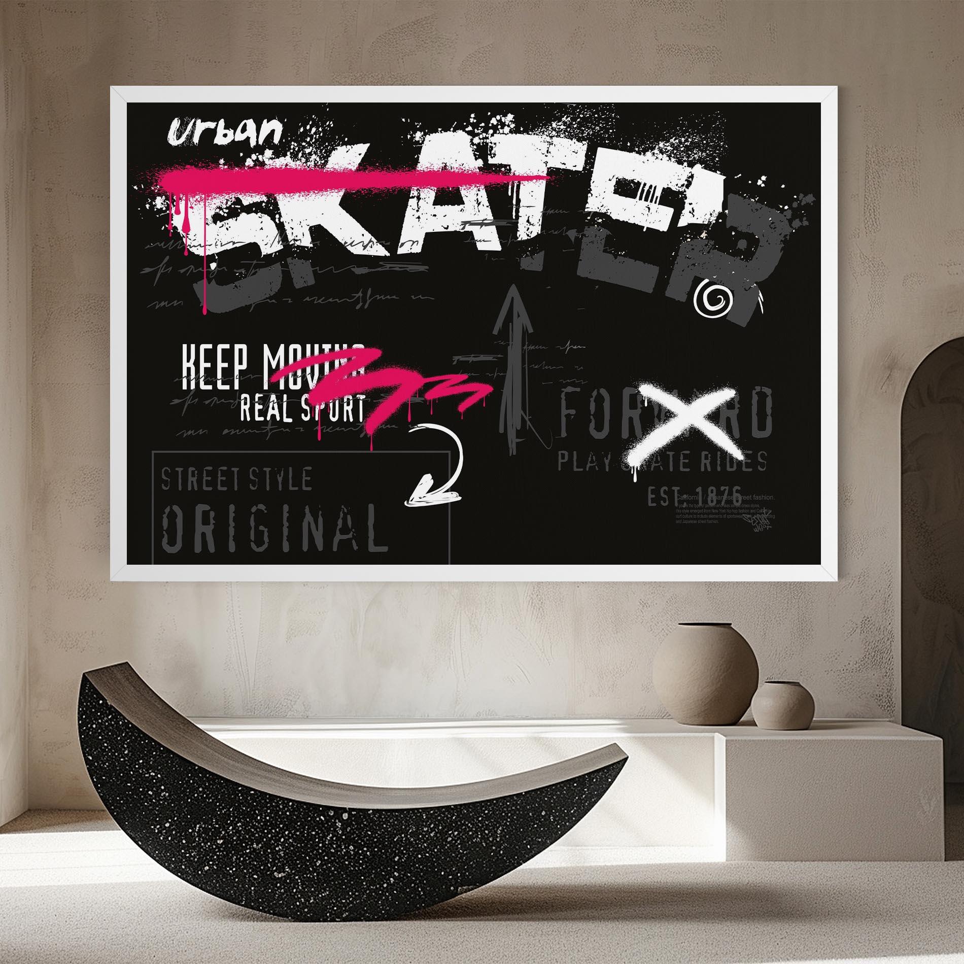 Tablou Canvas Skater Spray mockup 8
