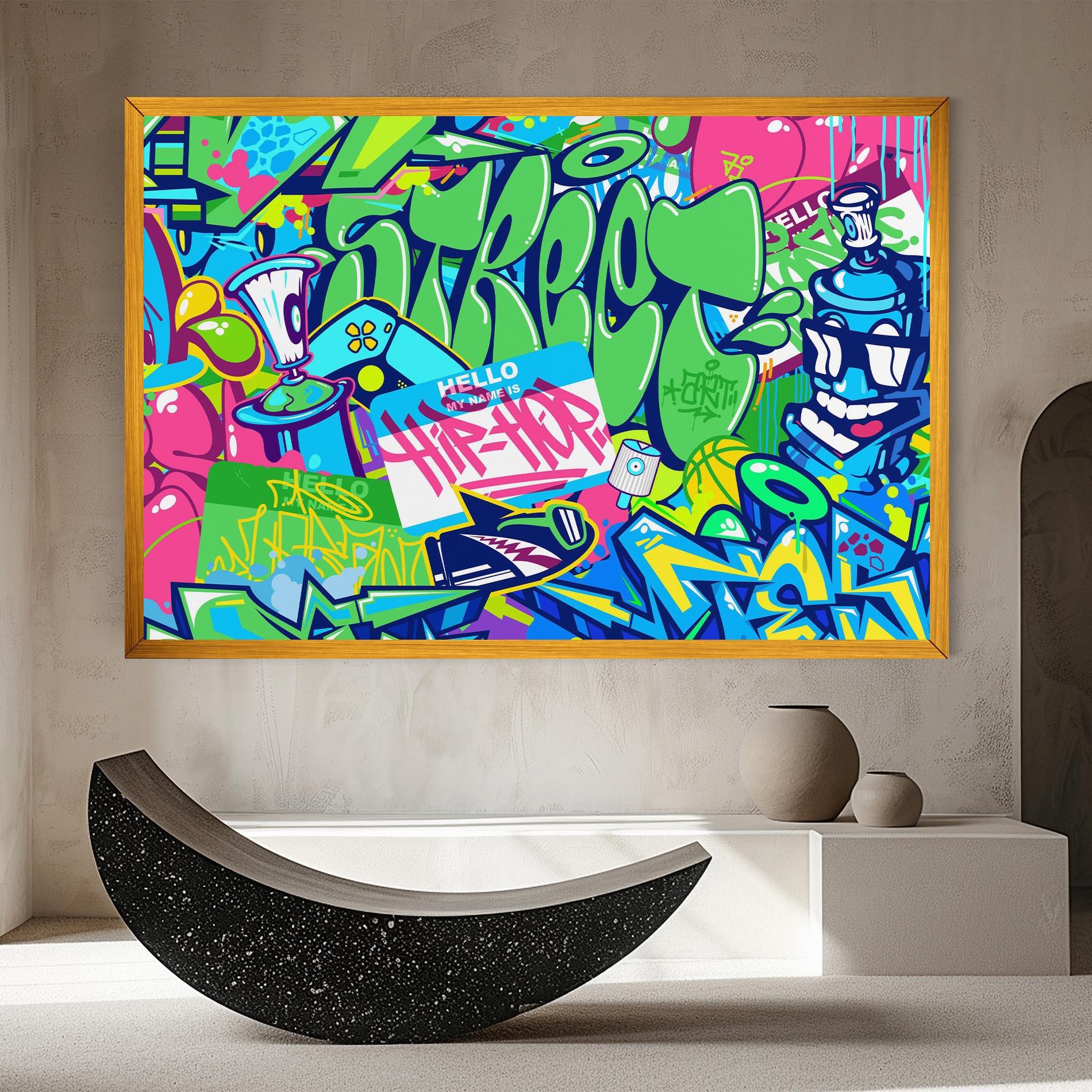 Tablou Canvas Colorful Hip Hop mockup 8