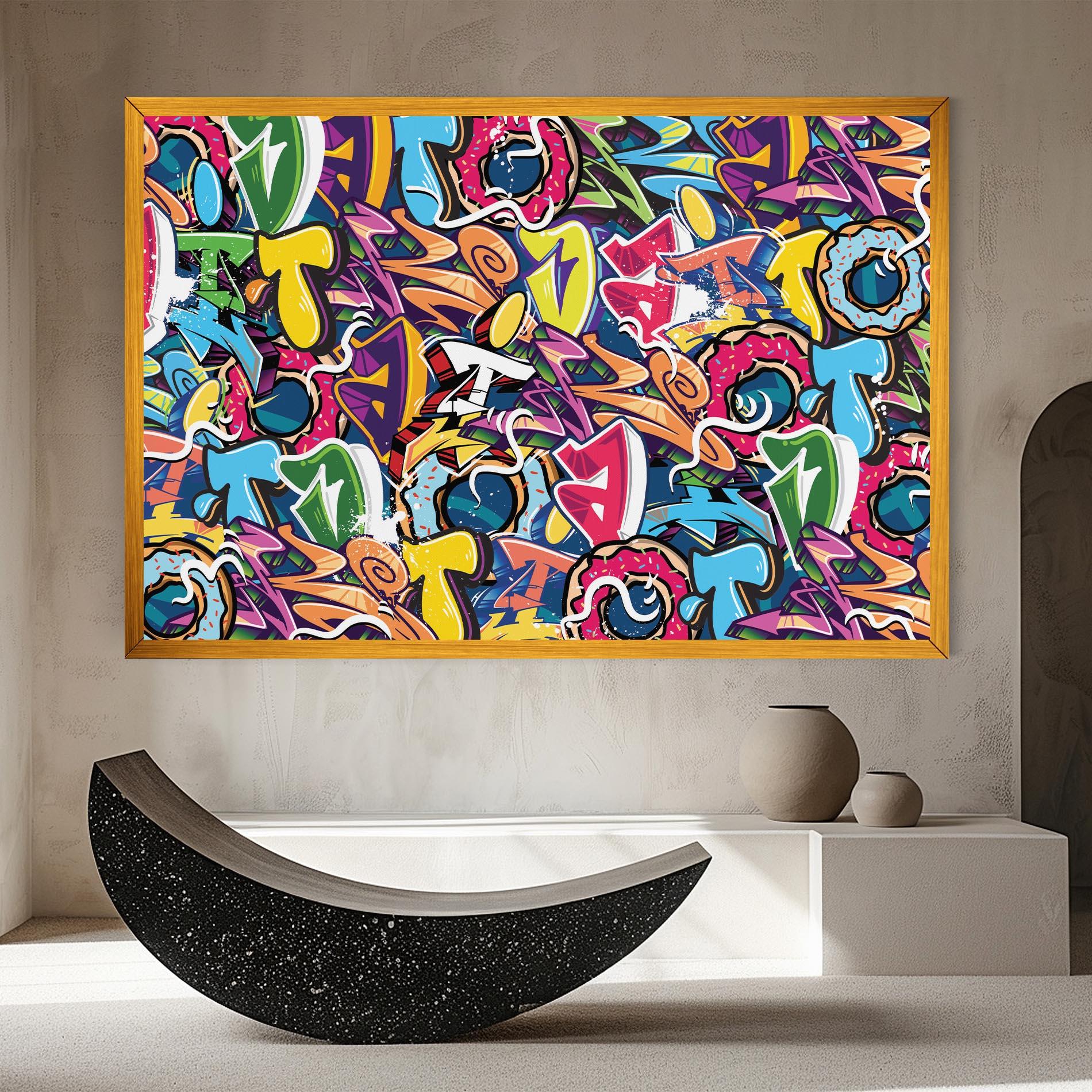 Tablou Canvas Graffiti Letters mockup 8