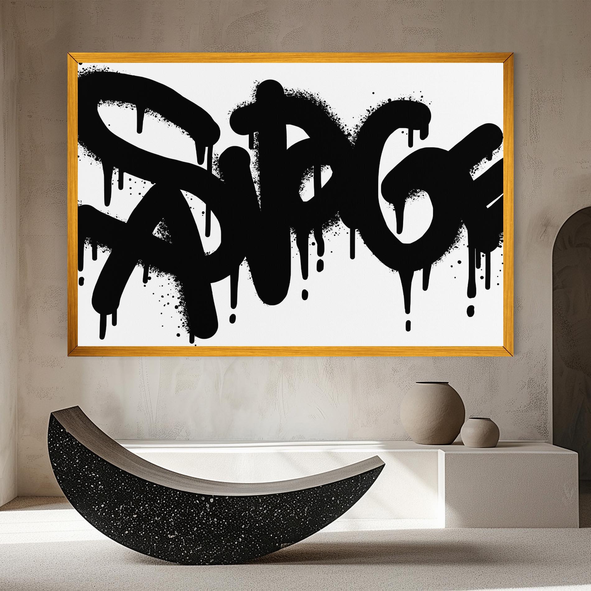 Tablou Canvas Graffiti Savage mockup 8