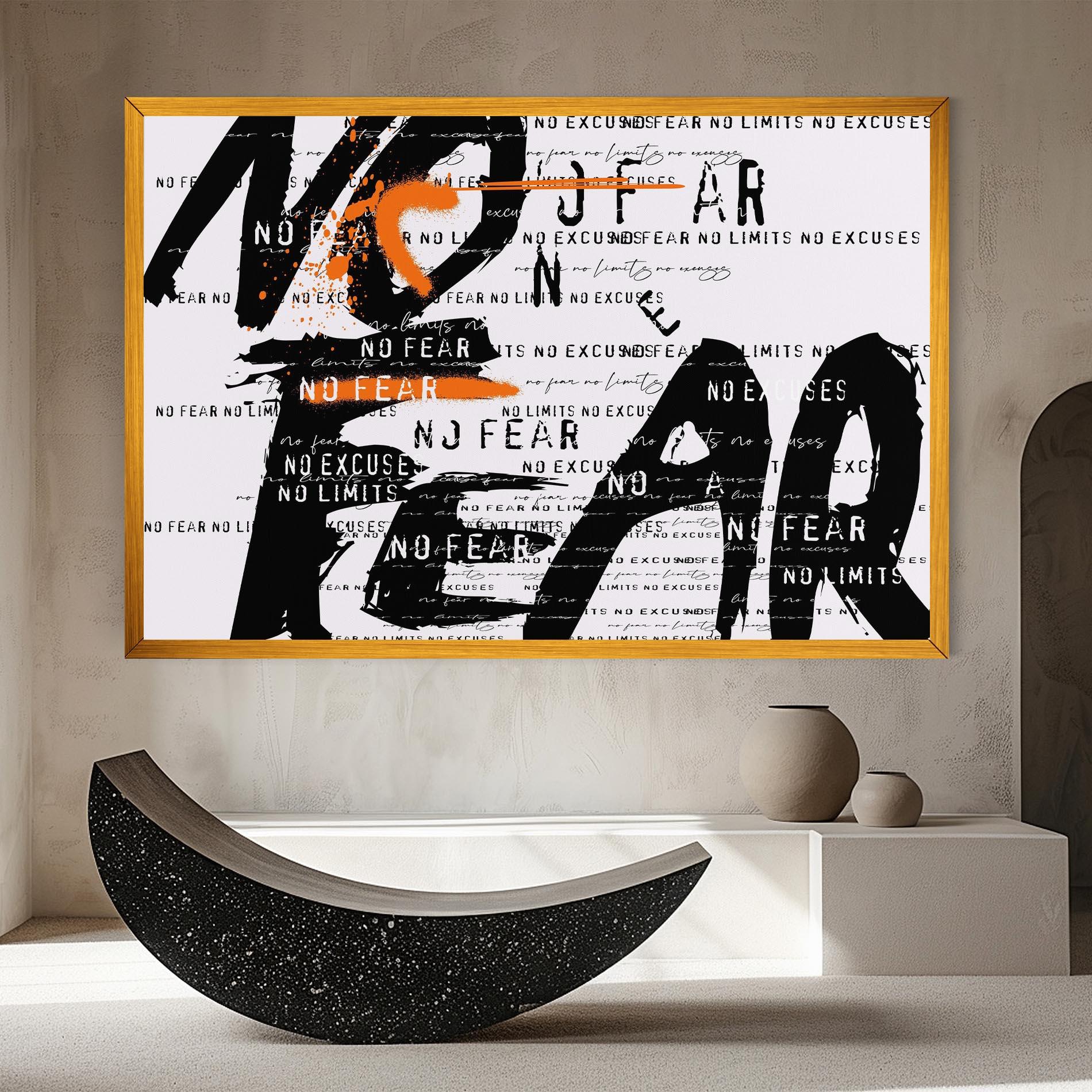 Tablou Canvas No Fear Graffiti mockup 8