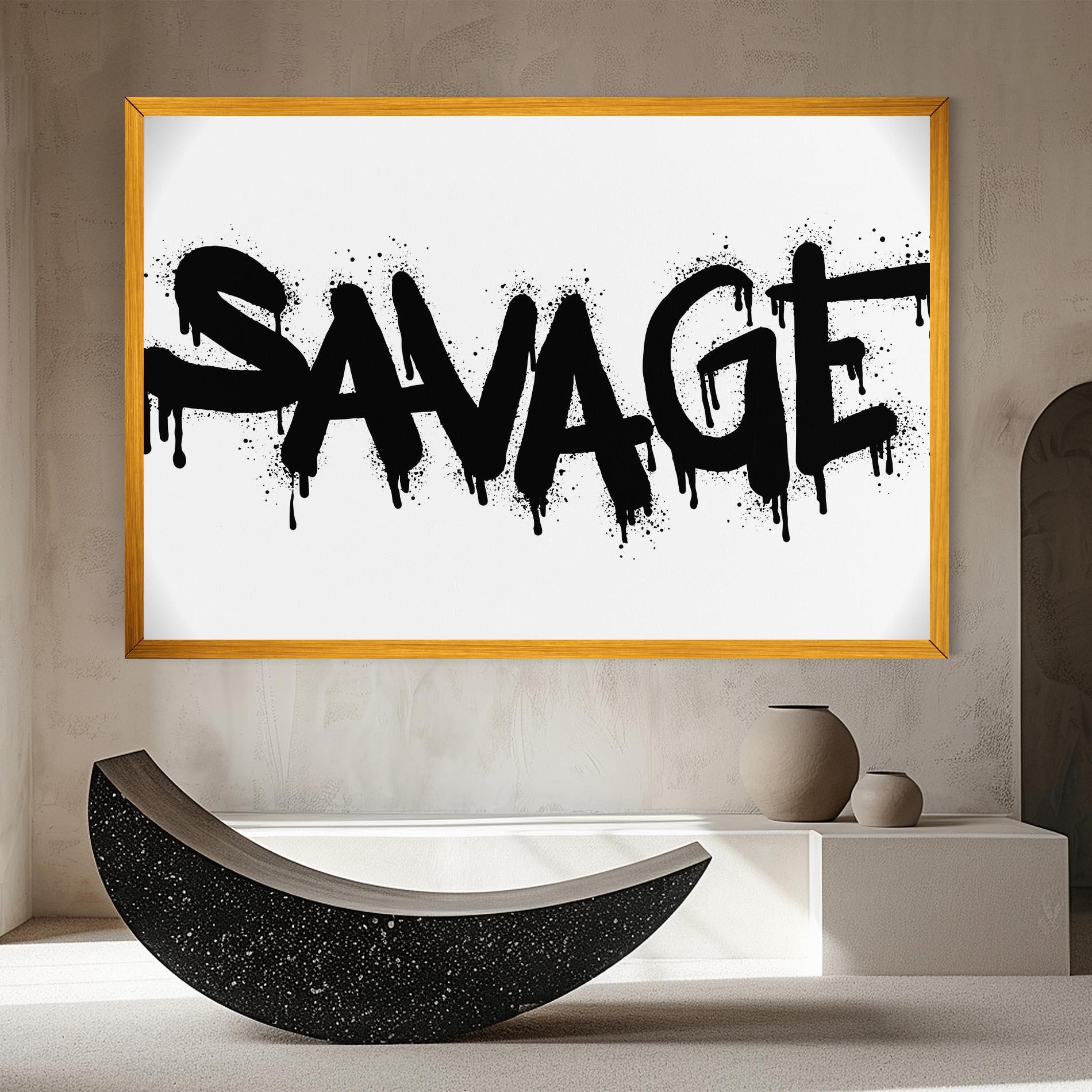 Tablou Canvas Savage Graffiti Spray mockup 8