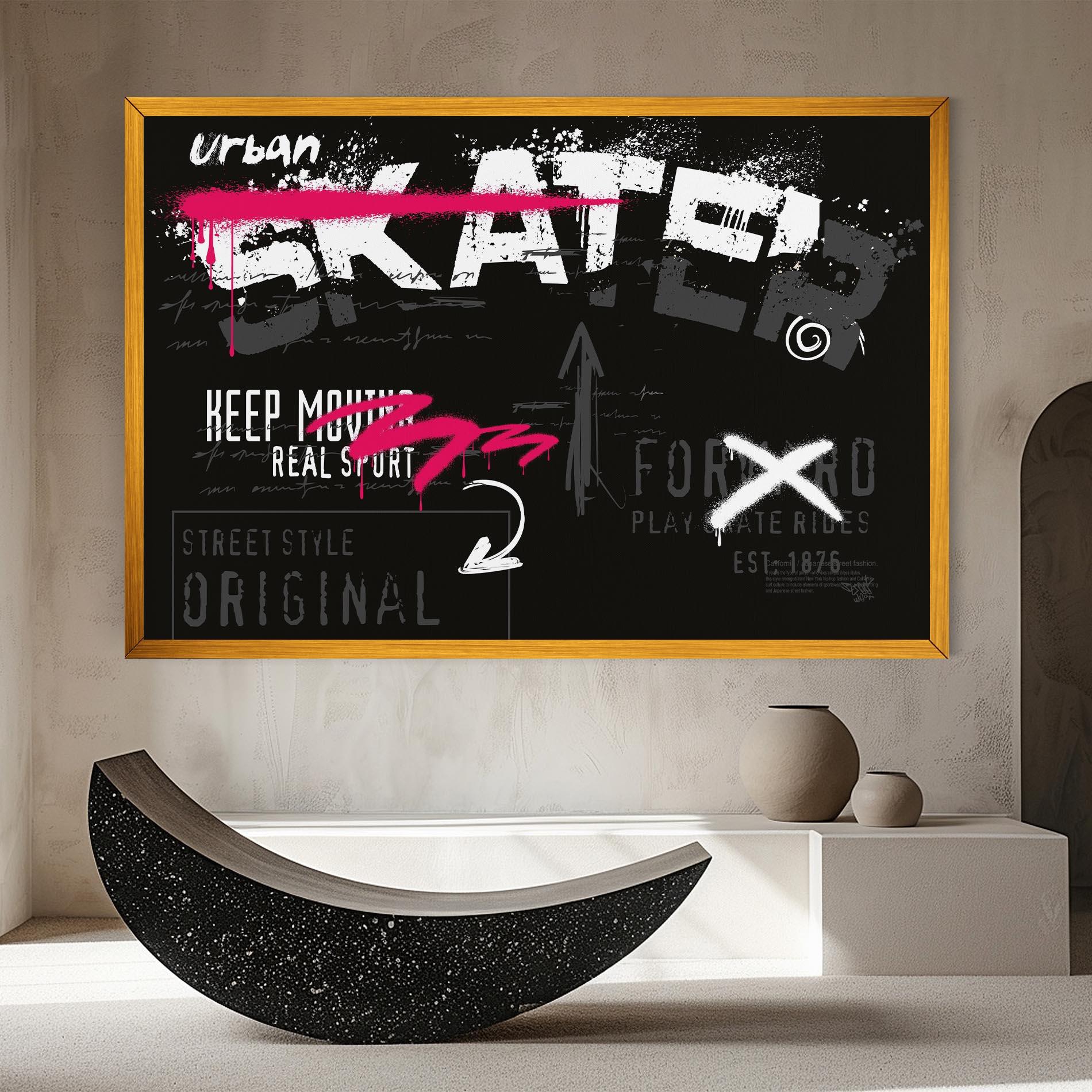 Tablou Canvas Skater Spray mockup 8