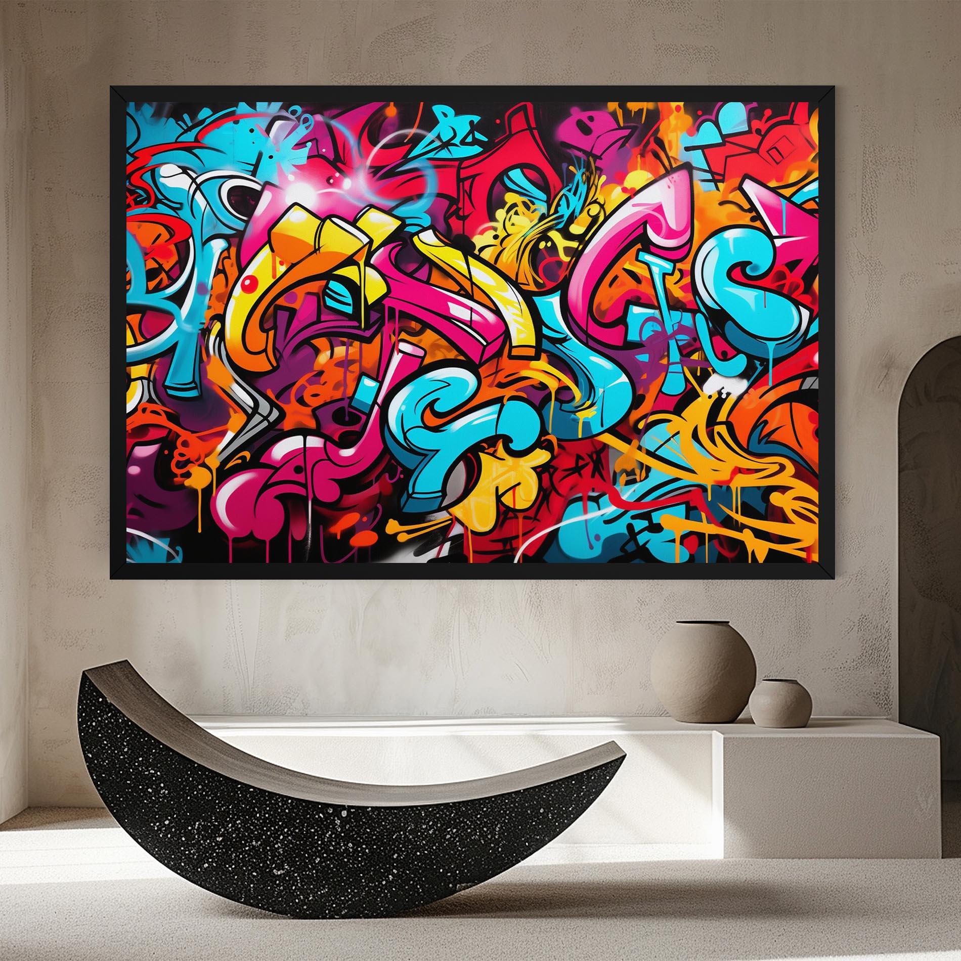 Tablou Canvas Abstract Graffiti mockup 8